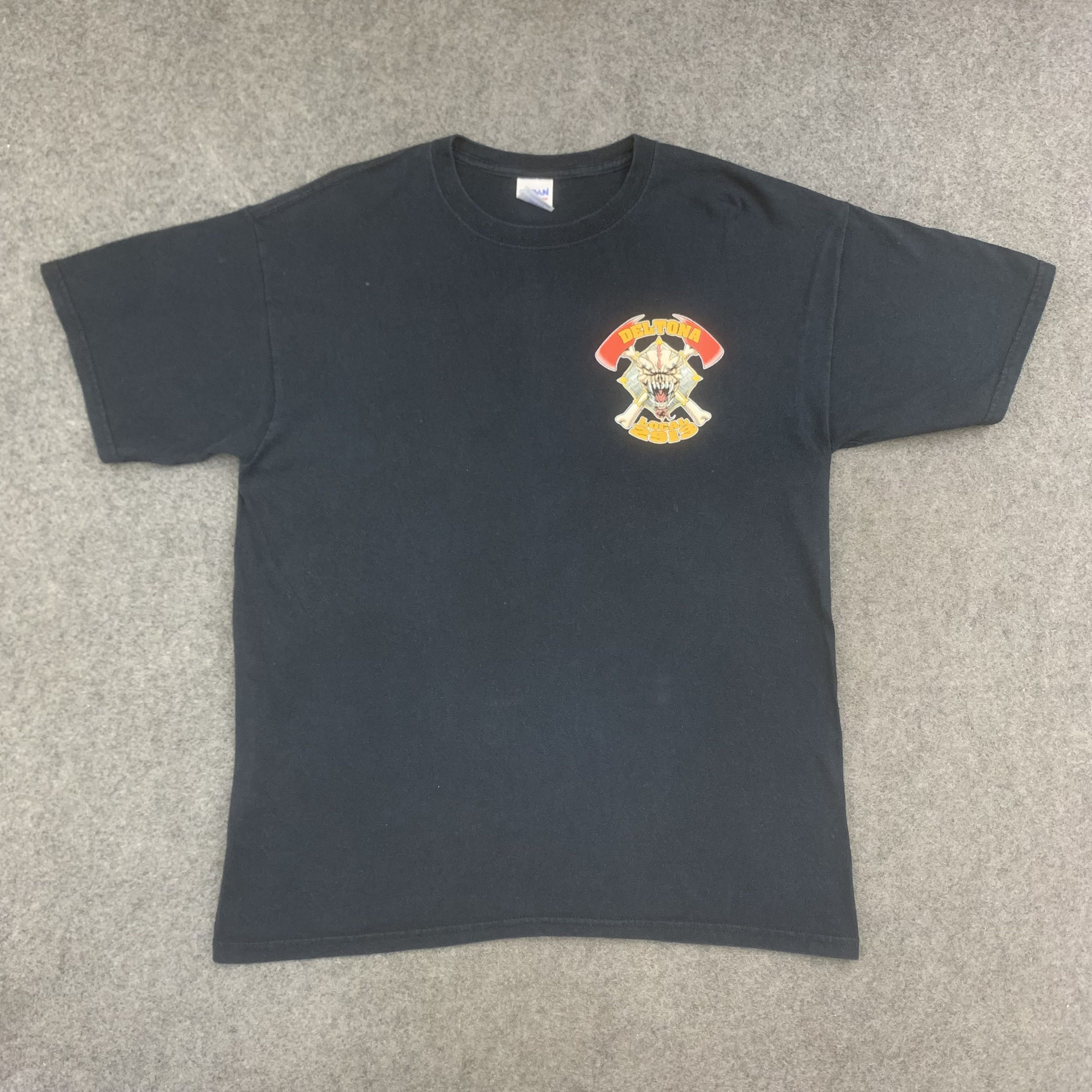 Vintage Fire Fighter John Curry T shirt - R017 Size US L / EU 52-54 / 3 - 3 Thumbnail