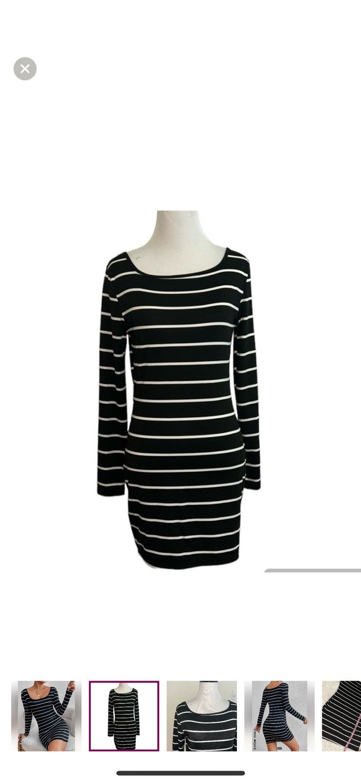 Shein Shein medium striped bodycon dress Size M / US 6-8 / IT 42-44 - 1 Thumbnail