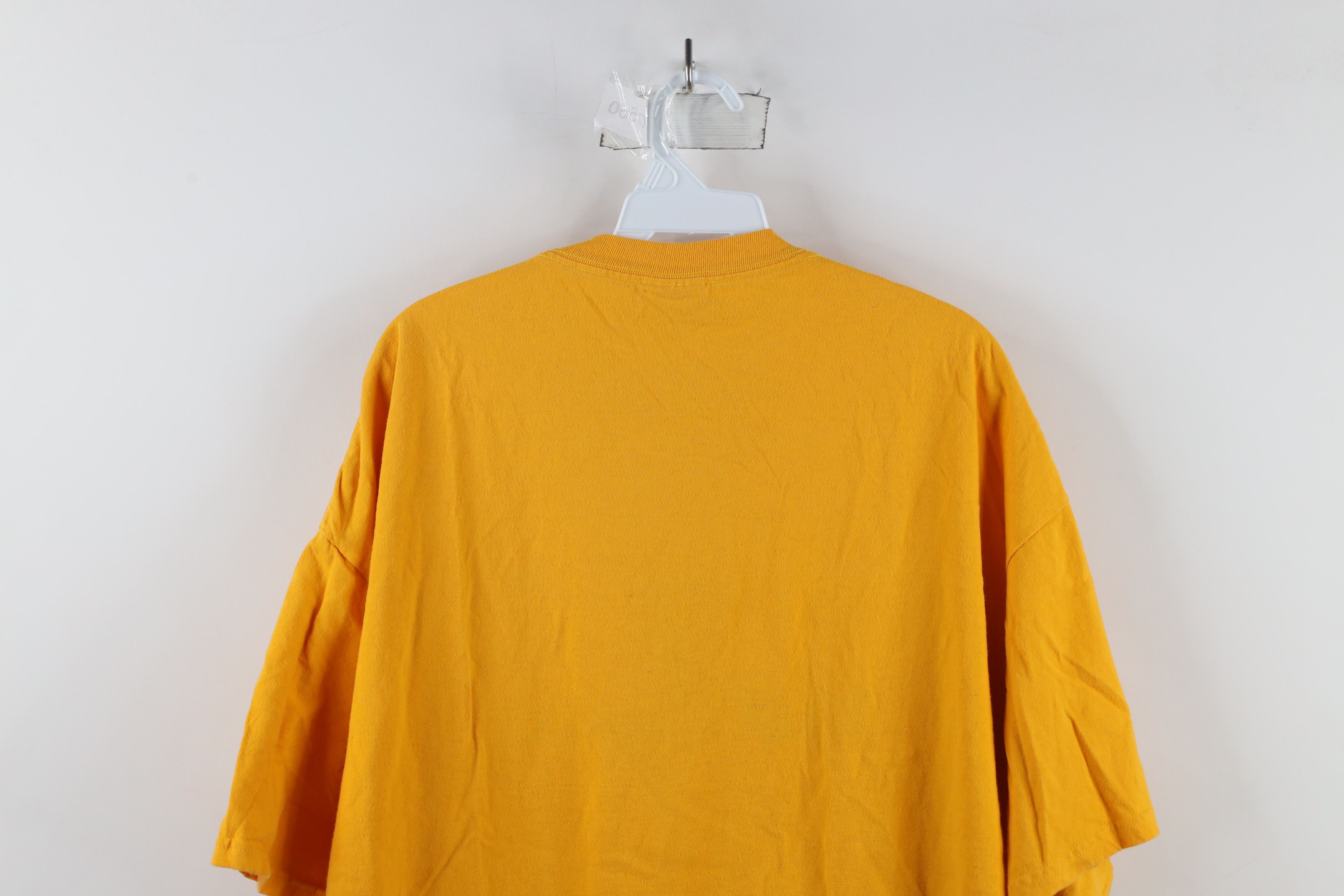 Vintage Vintage 90s Script West Virginia University T-Shirt Yellow Size US XXL / EU 58 / 5 - 9 Thumbnail