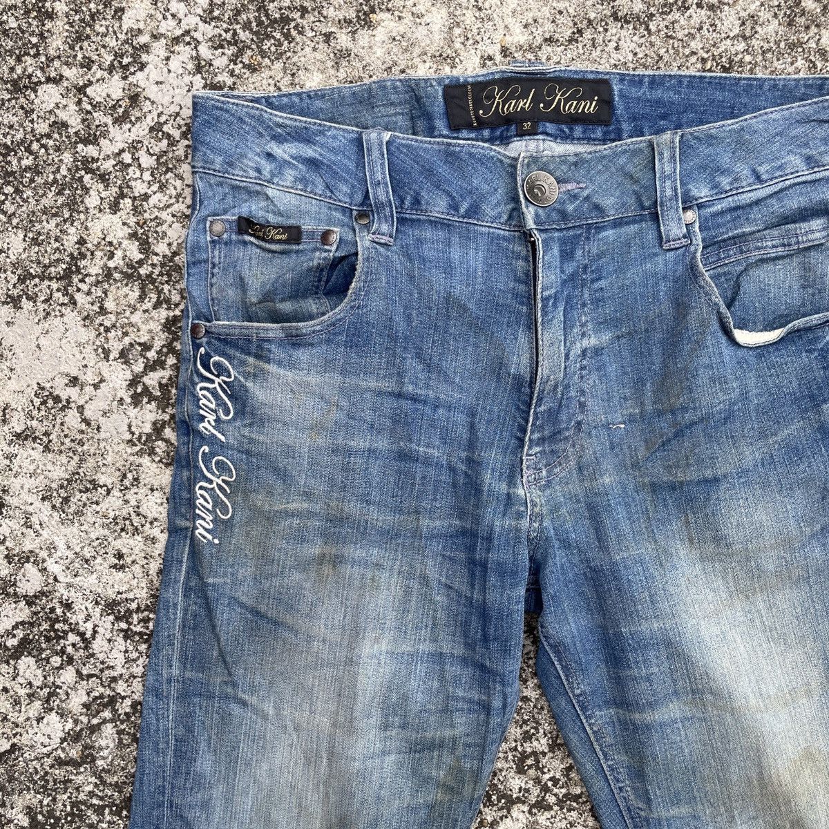 Karl Kani Vintage Karl Kani Distressed Denim Jeans Size US 34 / EU 50 - 3 Thumbnail