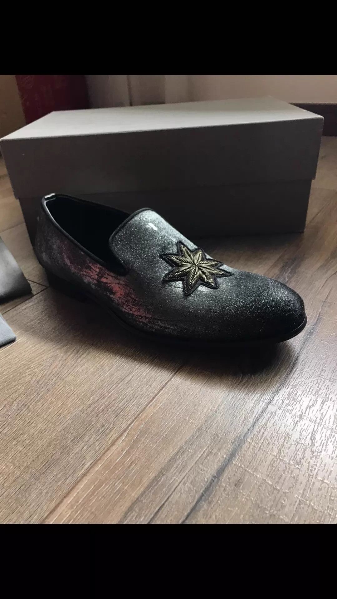 Alexander McQueen AMQ Silver Foil Embroidered Sneaker 41 (EU) Unique Size US 11 / EU 44 - 5 Thumbnail