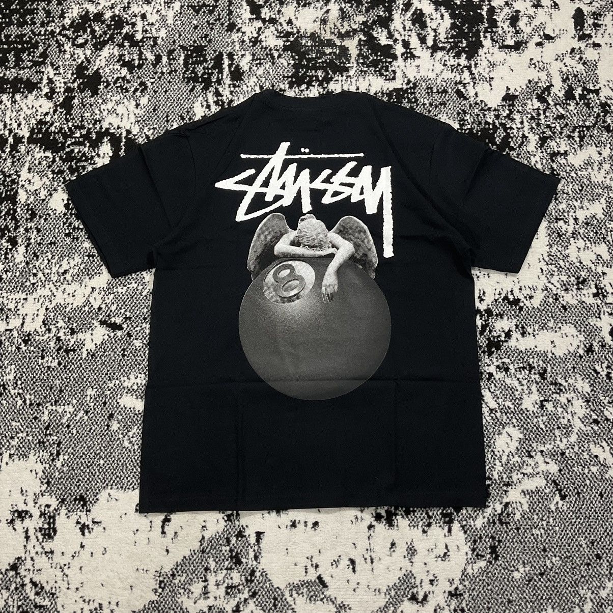 image of Stussy Angel 8 Ball Tee In Black - Xl, Men's