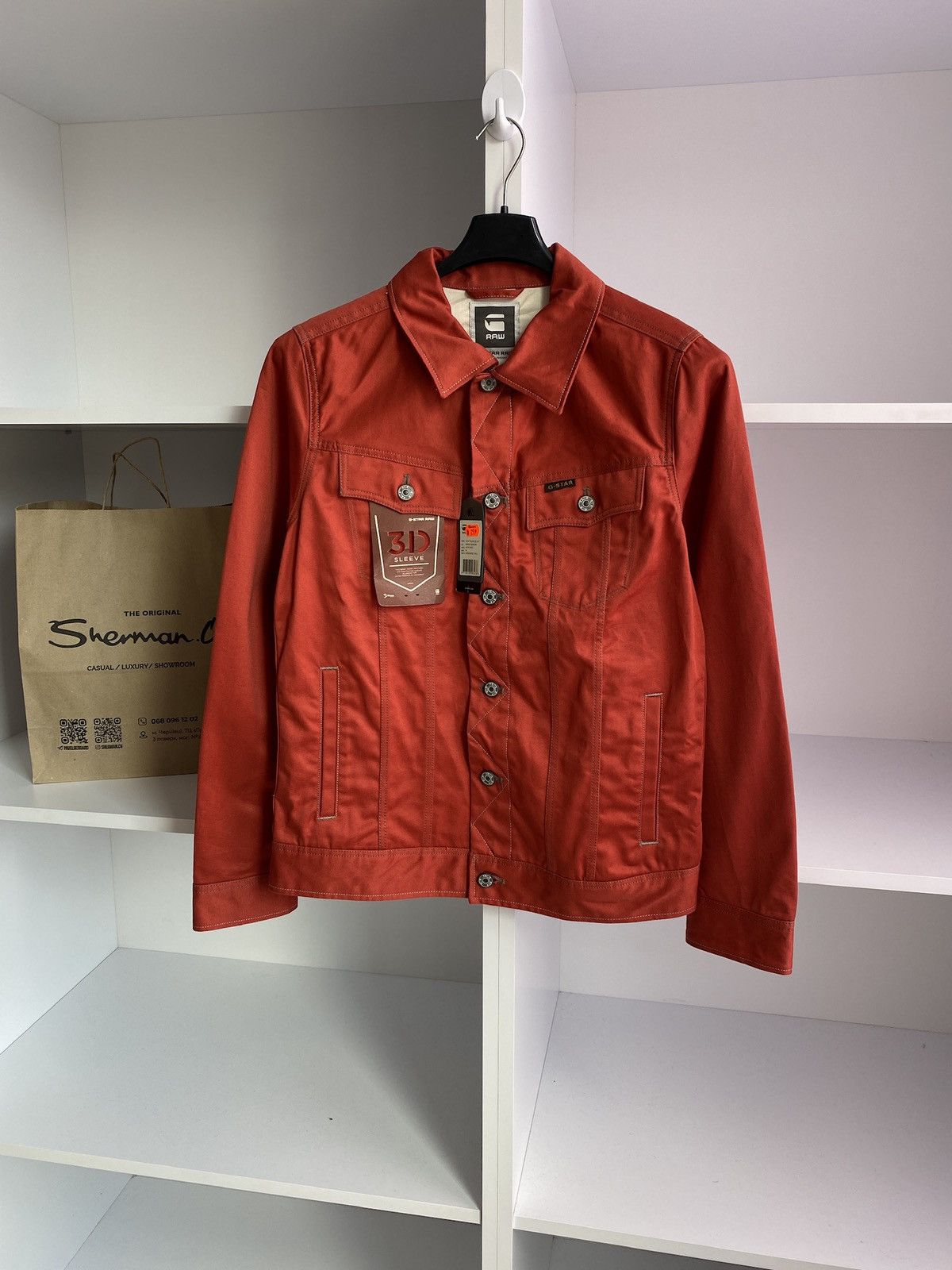 G-Star × Vintage Vintage G-Star Raw jeans red jacket Size US M / EU 48-50 / 2 - 3 Thumbnail