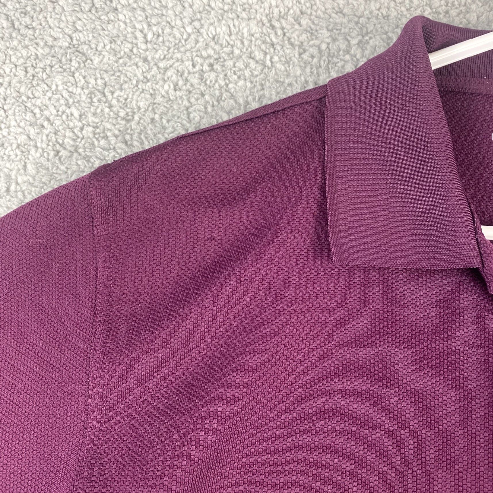 Vintage Grand Slam Polo Shirt Men Large Burgundy Golf Activewear Casual Knit 100% Polyester Short Sleeve Button Collared Regular Fit Performance Shirt Size US L / EU 52-54 / 3 - 5 Thumbnail