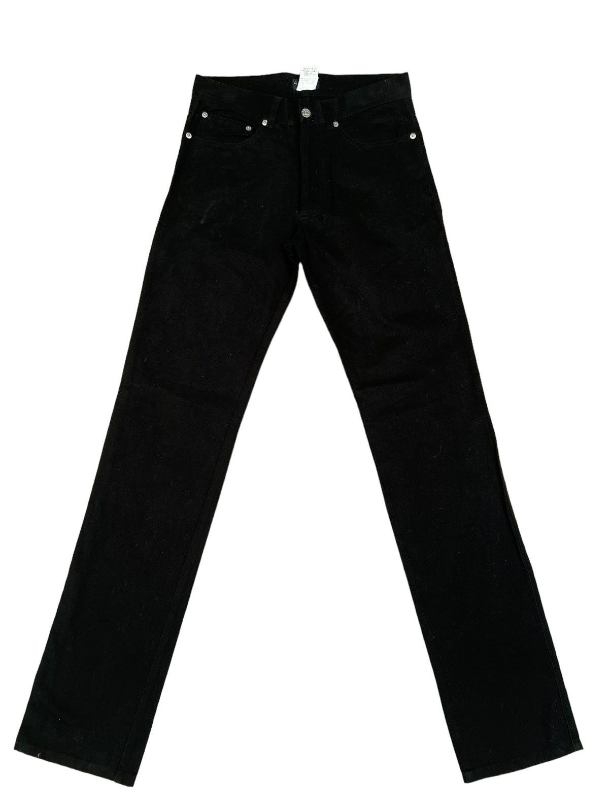 agnes b. Vintage Agnes B. Homme Paris Dark Black Trouser Pant Size US 29 - 1 Thumbnail