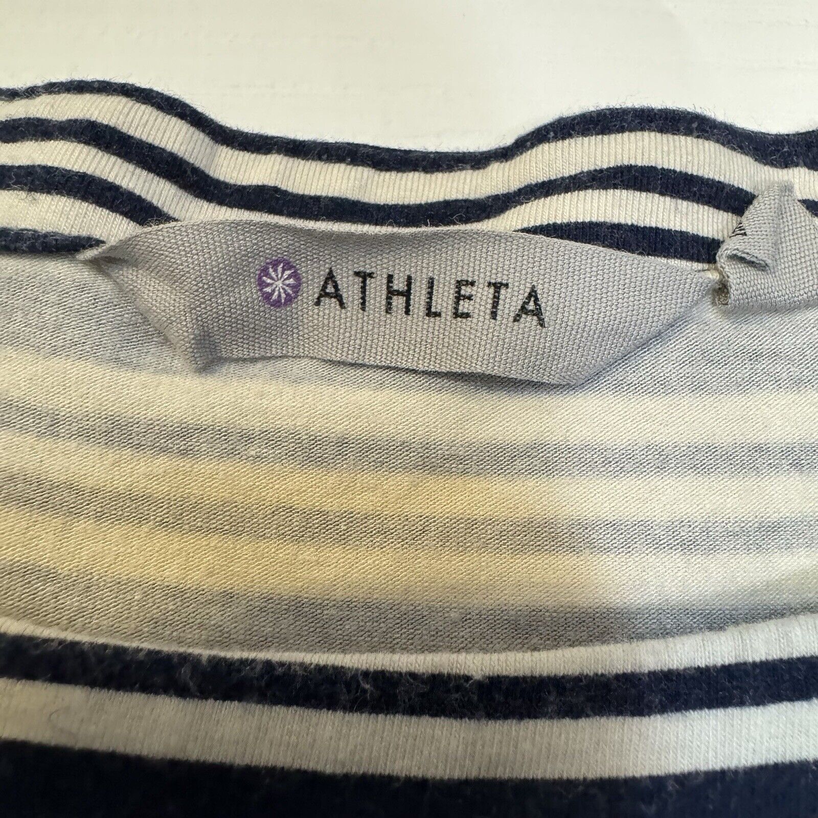 Athleta Athleta Ruched Striped Sleeveless Dress Medium Size M / US 6-8 / IT 42-44 - 6 Thumbnail