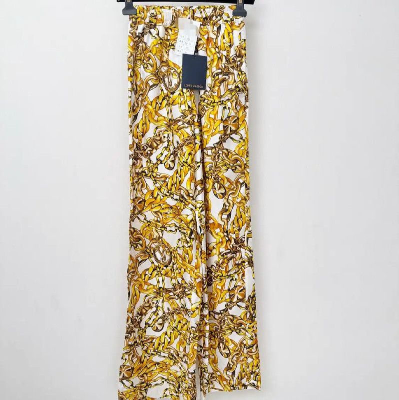 Louis Vuitton Louis Vuitton Yellow Casual Pants 0089 Size 23" - 1 Thumbnail