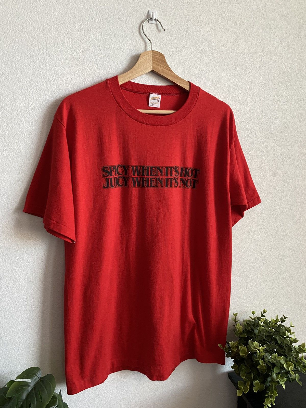 Unsound Rags True Vintage 80s Spiked Seltzer Word Tee Single Stitch Size US XL / EU 56 / 4 - 3 Thumbnail
