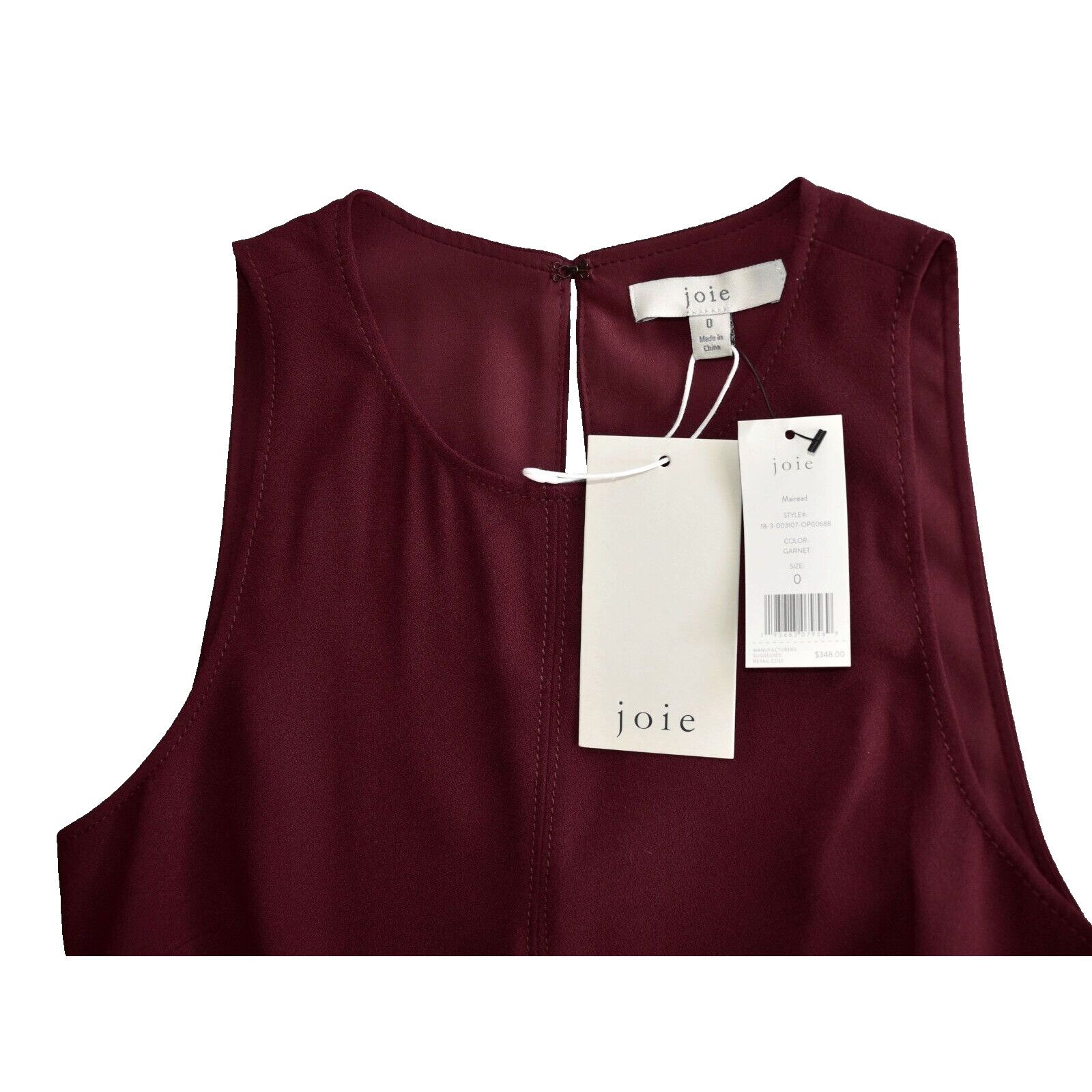 Joie NWT JOIE Maired Garnet Color Wrap Wide Leg Jumpsuit 0 $348 Size 25" / US 0 / IT 36 - 4 Thumbnail