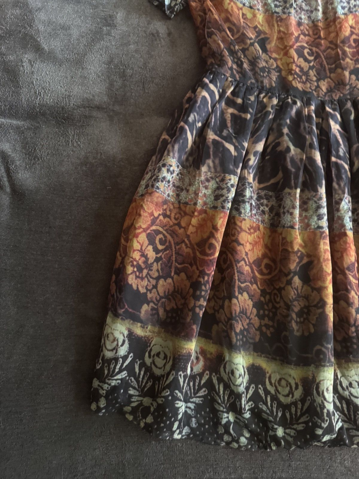 Dolce & Gabbana Dolce gabbana lixury floral print dress silk Size S / US 4 / IT 40 - 3 Thumbnail
