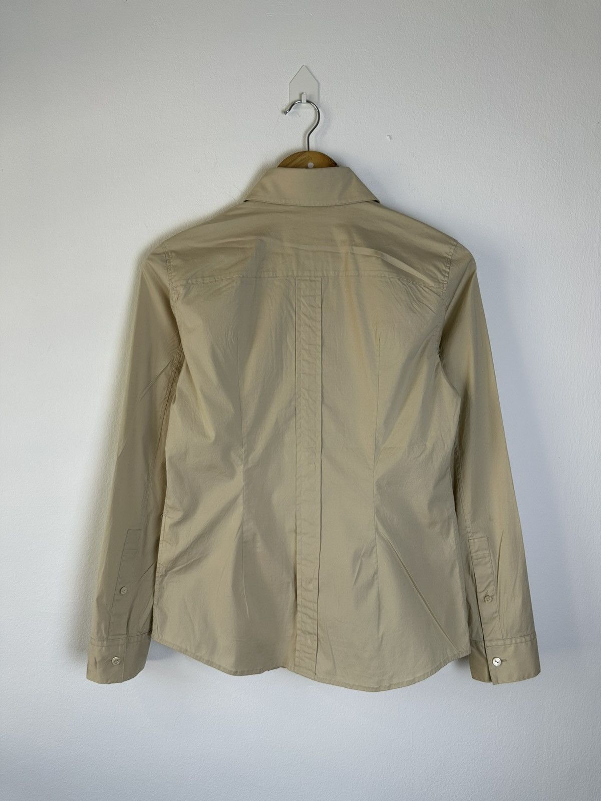 Burberry Burberry Pleated Button Up Shirt Size M / US 6-8 / IT 42-44 - 4 Thumbnail