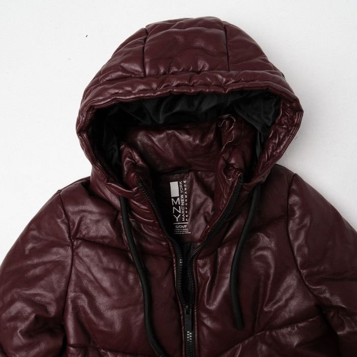 Andrew marc faux leather hot sale puffer