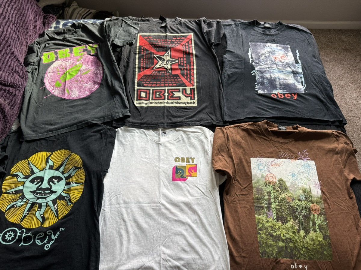 Obey OBEY Graphic Tee Bundle (6 Shirts) Streetwear Lot Mens Size US M / EU 48-50 / 2 - 2 Thumbnail
