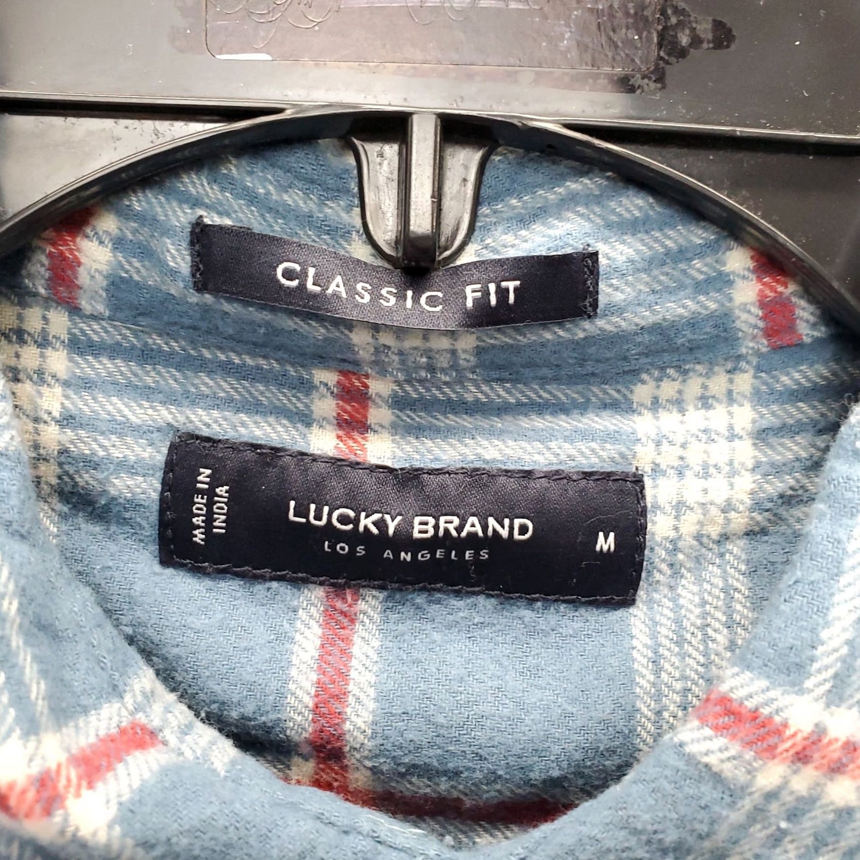 Lucky Brand Lucky Brand Flannel Shirt Mens M Multi Plaid Button-Up Collared Classic Fit Size US M / EU 48-50 / 2 - 6 Thumbnail