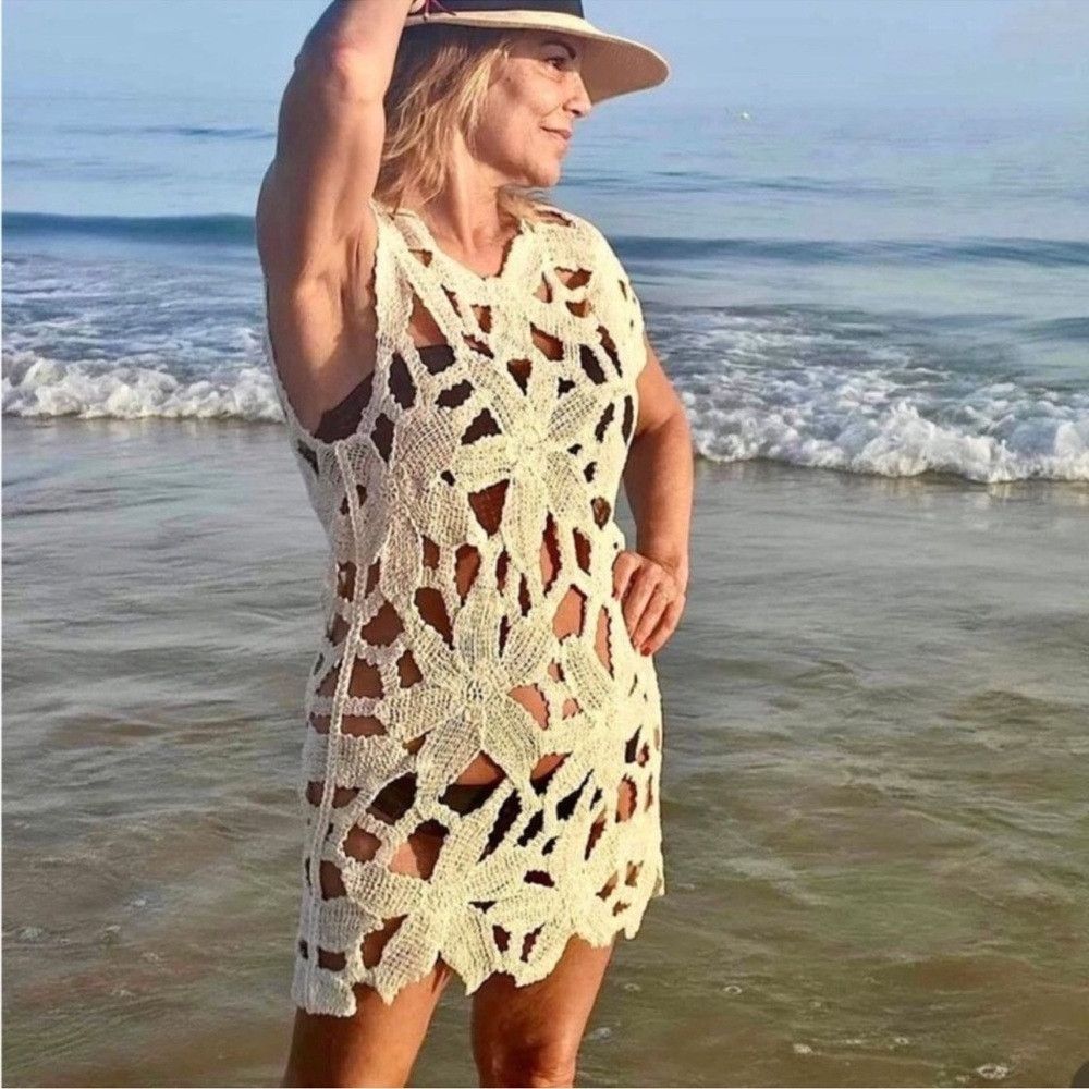 Zara 🦋 Bloggers Favorite 🦋 NWT Zara Asymmetric Crochet Dress S Size S / US 4 / IT 40 - 2 Thumbnail
