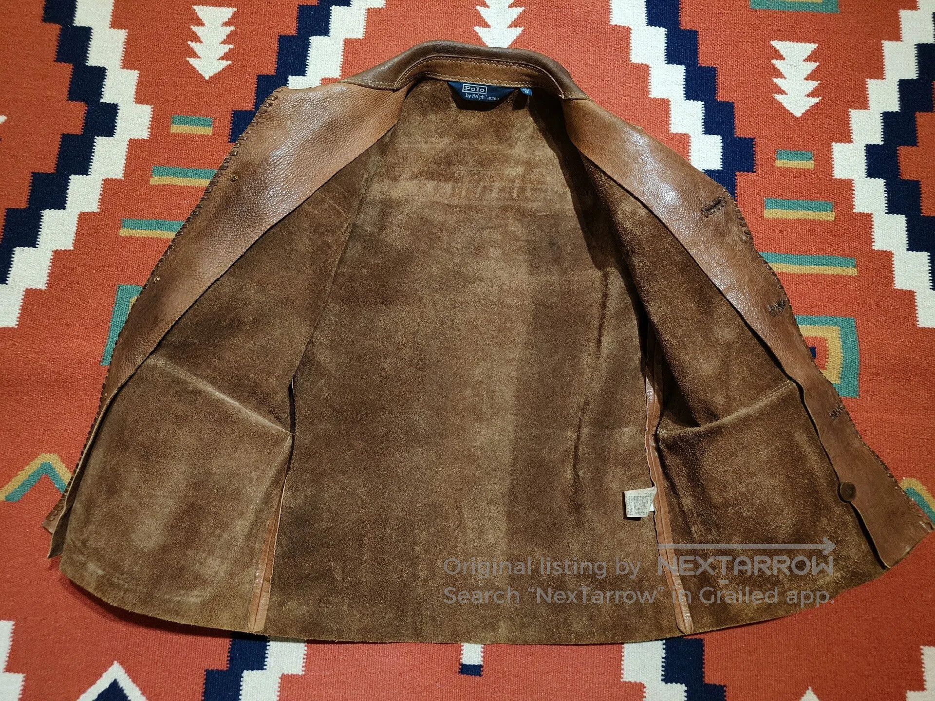 VINNY's Vintage Ralph Lauren Fringed Leather Jacket. Size US M / EU 48-50 / 2 - 9 Thumbnail