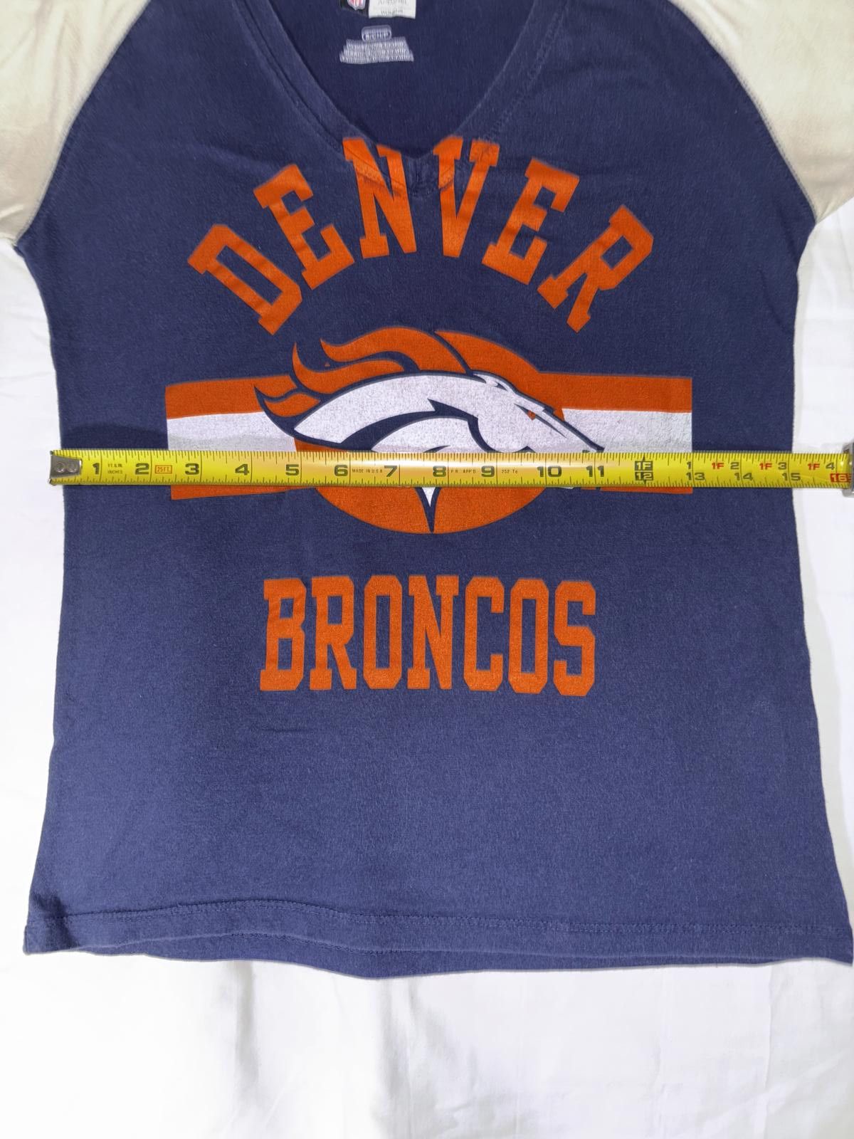 Designer Denver Broncos Women's V-Neck T-Shirt Size M / US 6-8 / IT 42-44 - 5 Thumbnail