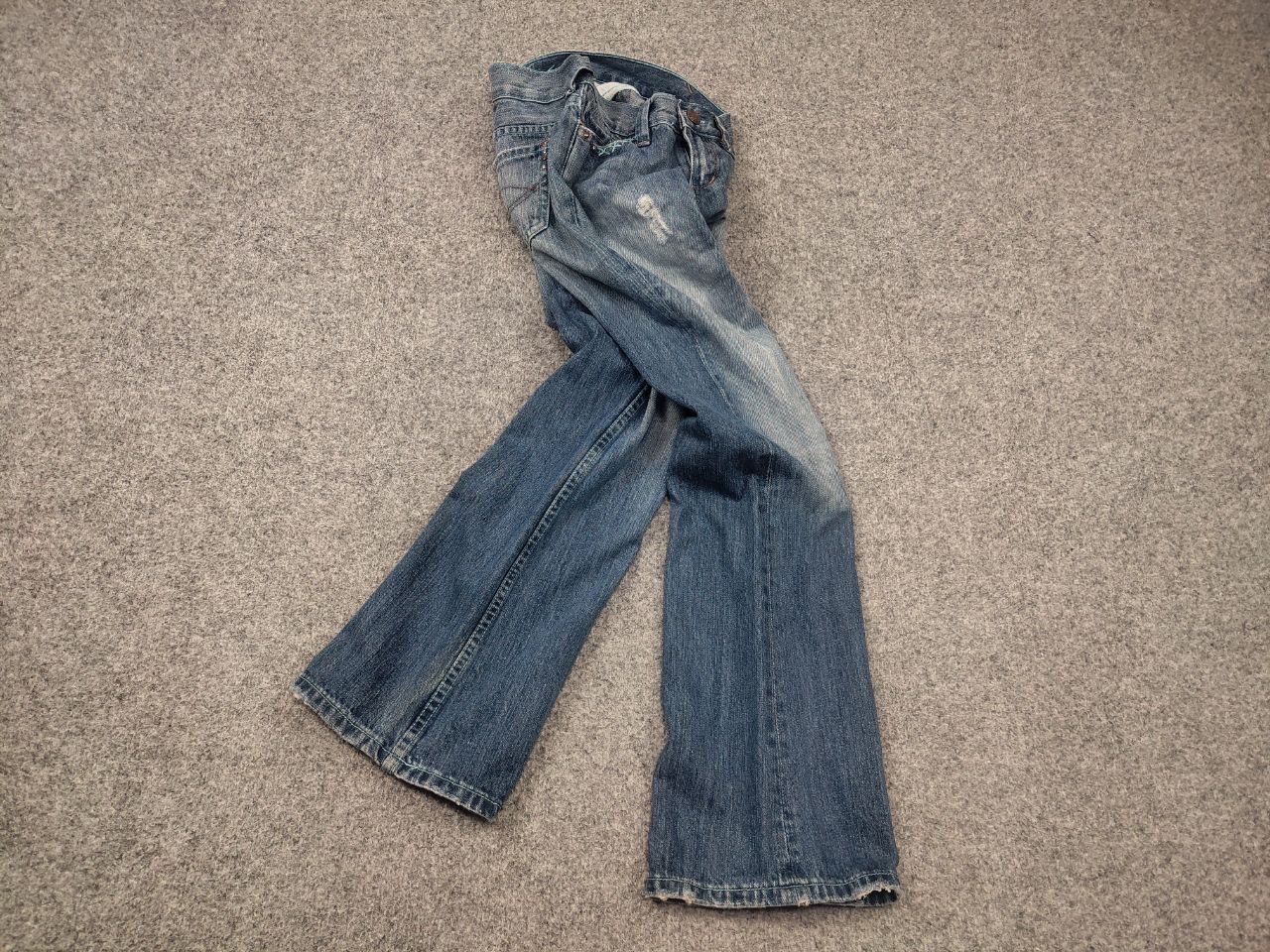 Japanese Brand Vintage Y2K Japan hysteric glamour Low-rise Flared Jeans Size 30" / US 8 / IT 44 - 2 Thumbnail