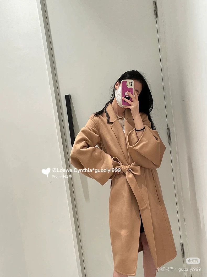 Loewe LOEWE Leather label logo wool coat Size XS / US 0-2 / IT 36-38 - 5 Thumbnail