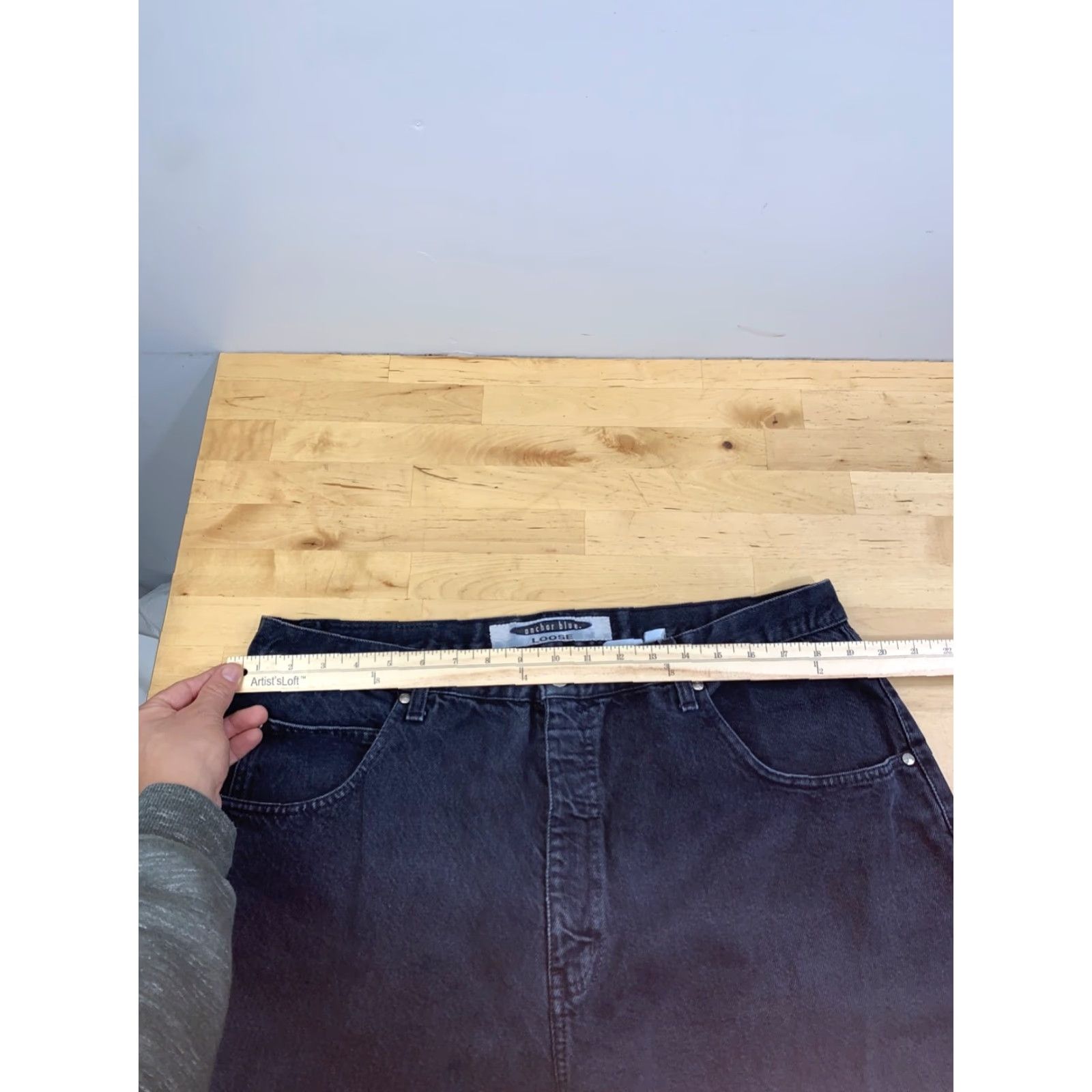 Anchor Blue VINTAGE Anchor Blue Jeans Denim 40x30 Dark Blue Y2K Grunge 12616 Size US 40 / EU 56 - 6 Thumbnail