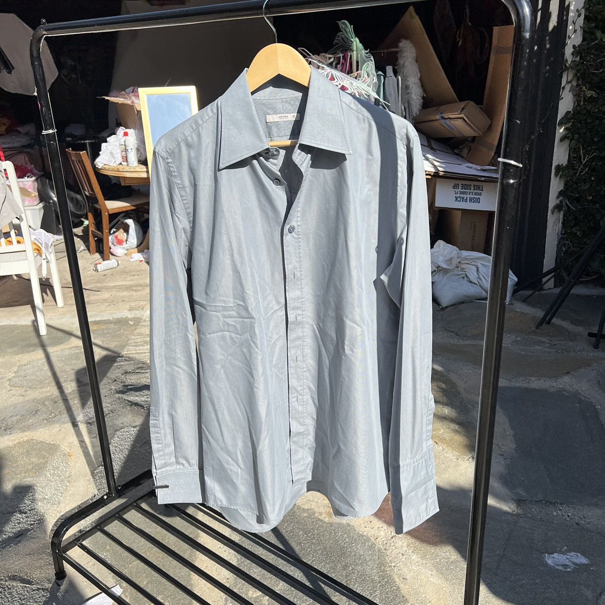 image of Grey Prada Button Up, Men's (Size XS)