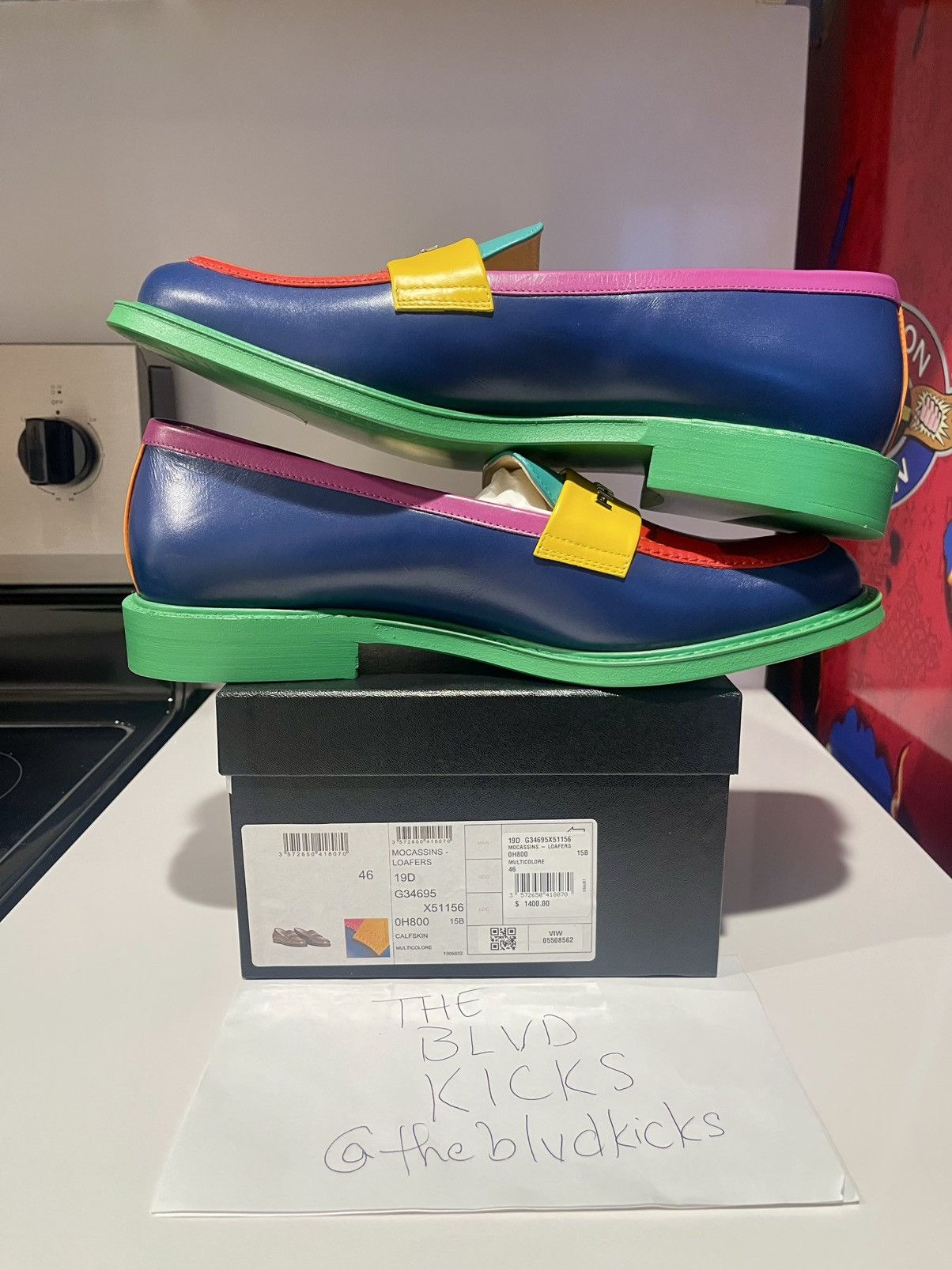 Chanel 2019 Pharrell Williams x CHANEL Loafers Multicolor Size US 13 / EU 46 - 4 Thumbnail