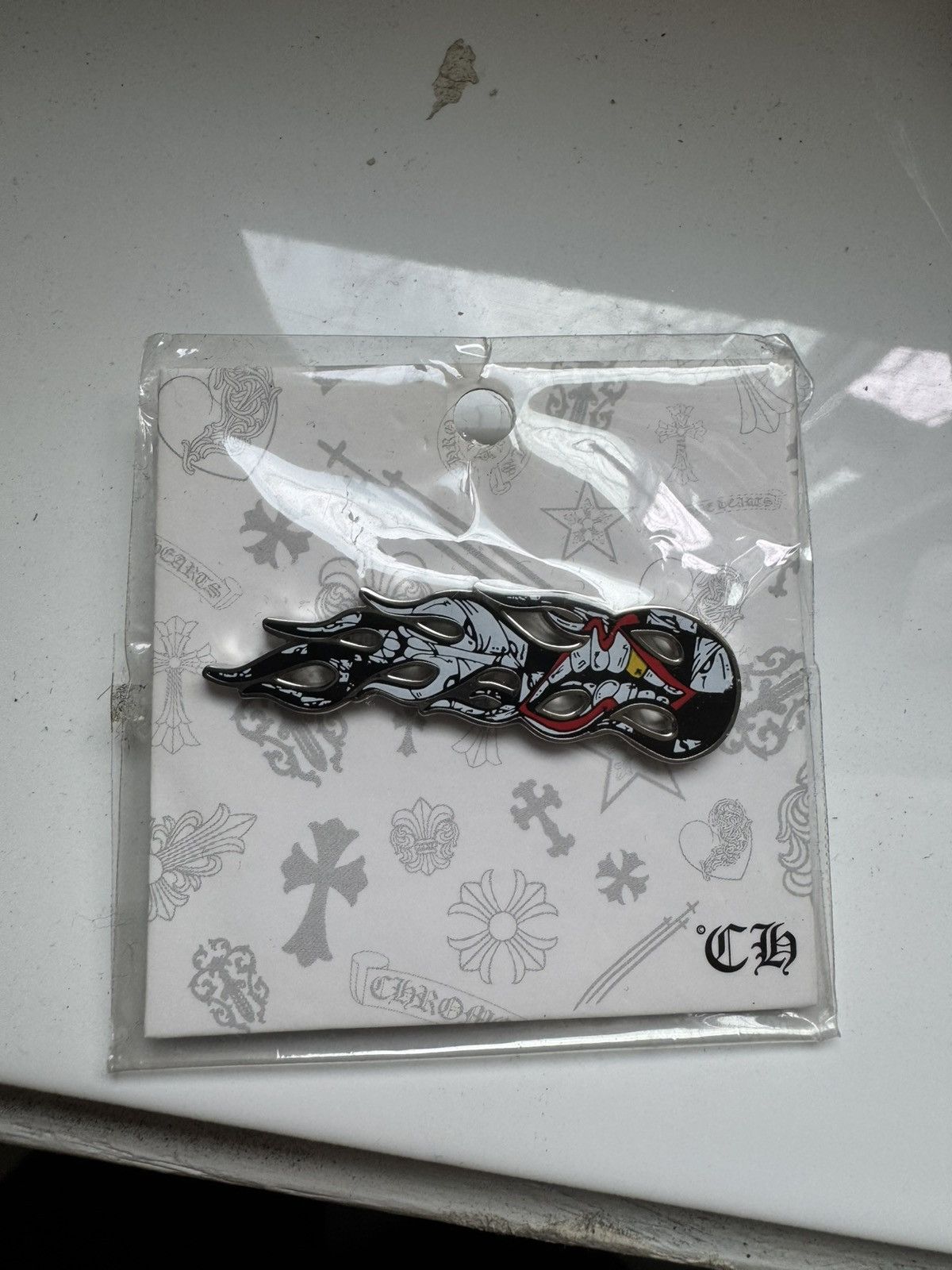 Chrome Hearts Chrome Hearts Sex Records Matty Boy Flame Pin Size ONE SIZE - 1 Thumbnail
