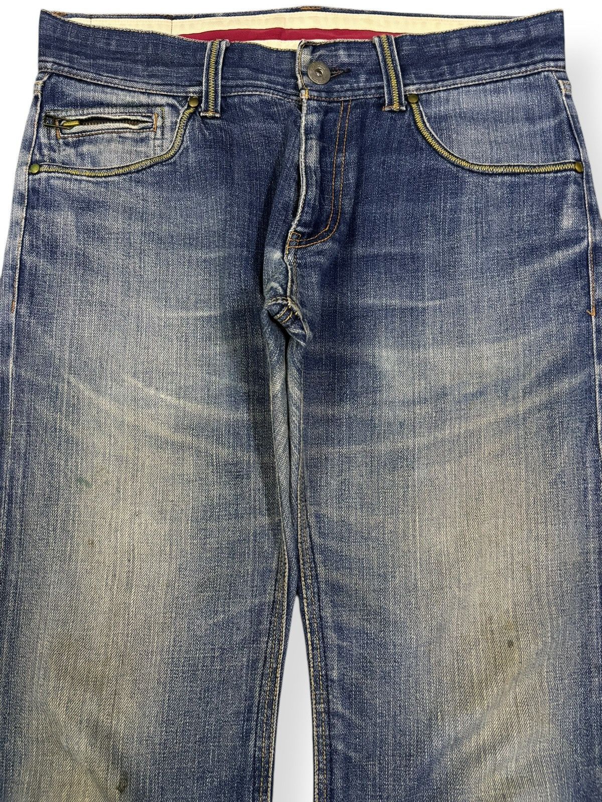 Global Work Japanese Brand Global Work Mud Wash Distressed Grunge Jeans Size US 33 - 3 Thumbnail