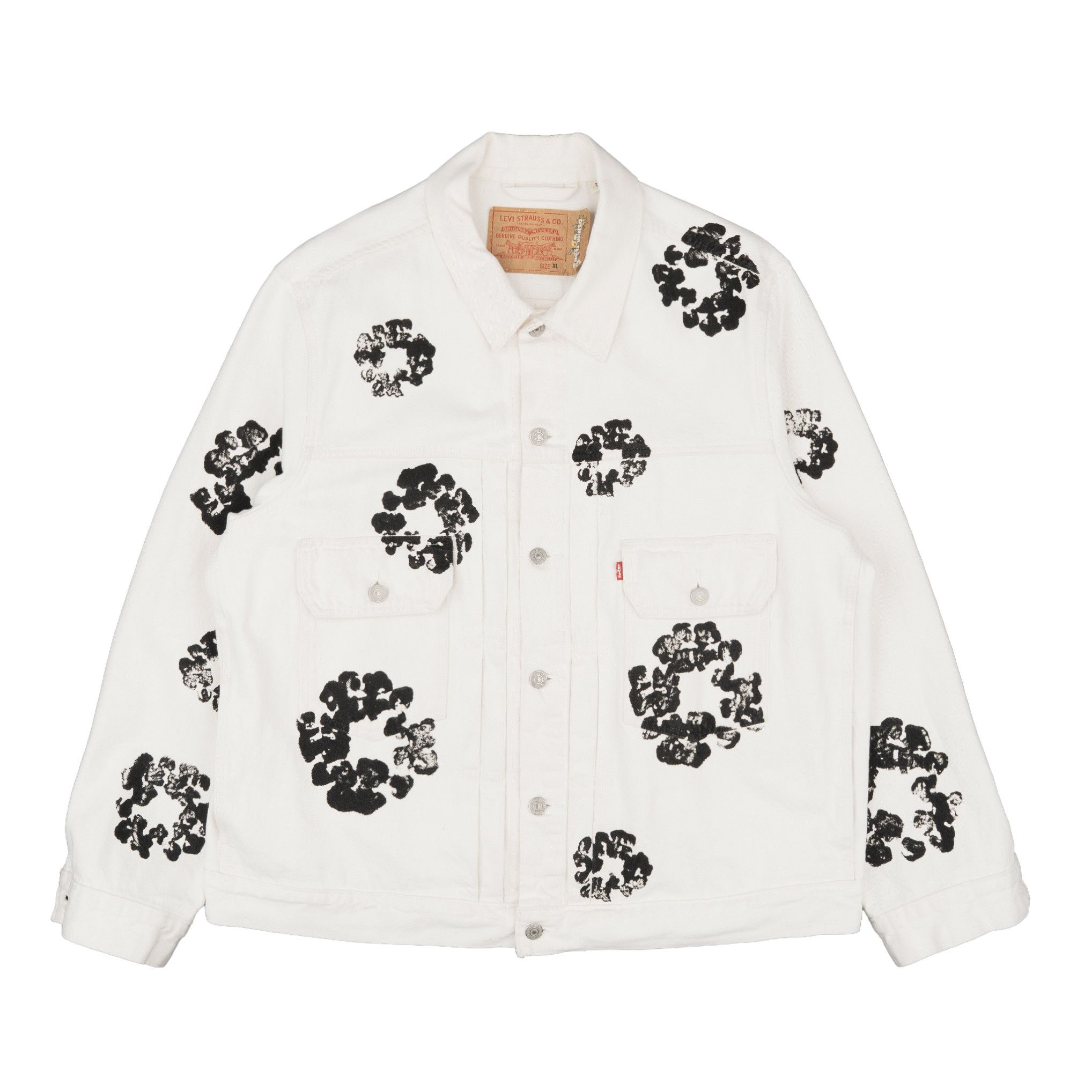 DENIM TEARS x Levi's Denim Jacket White Size US XL / EU 56 / 4 - 1 Thumbnail