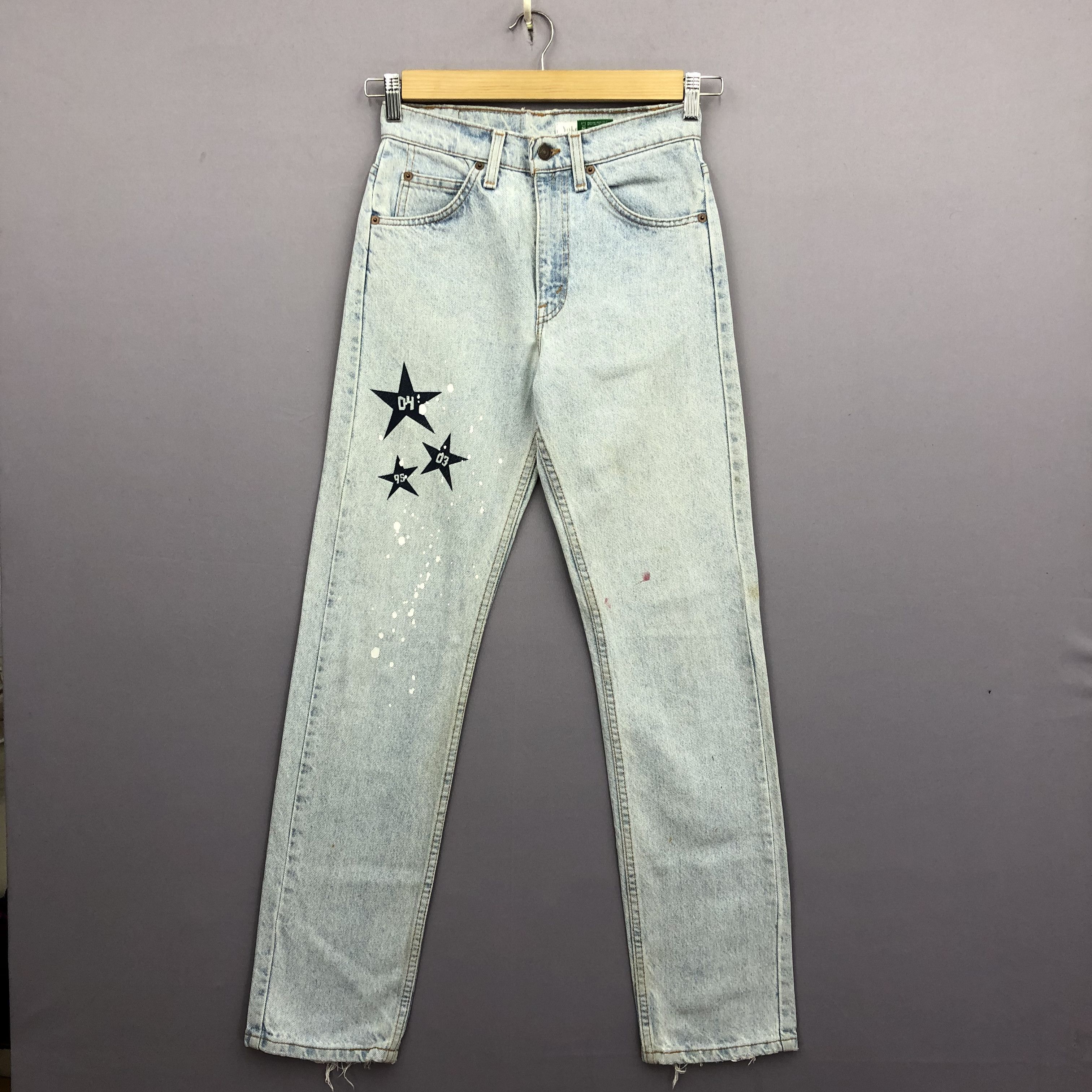 Levi's 90s Levis 505 X Yokohama F Marinos Jeans Light Wash Denim Size 26" / US 2 / IT 38 - 1 Thumbnail