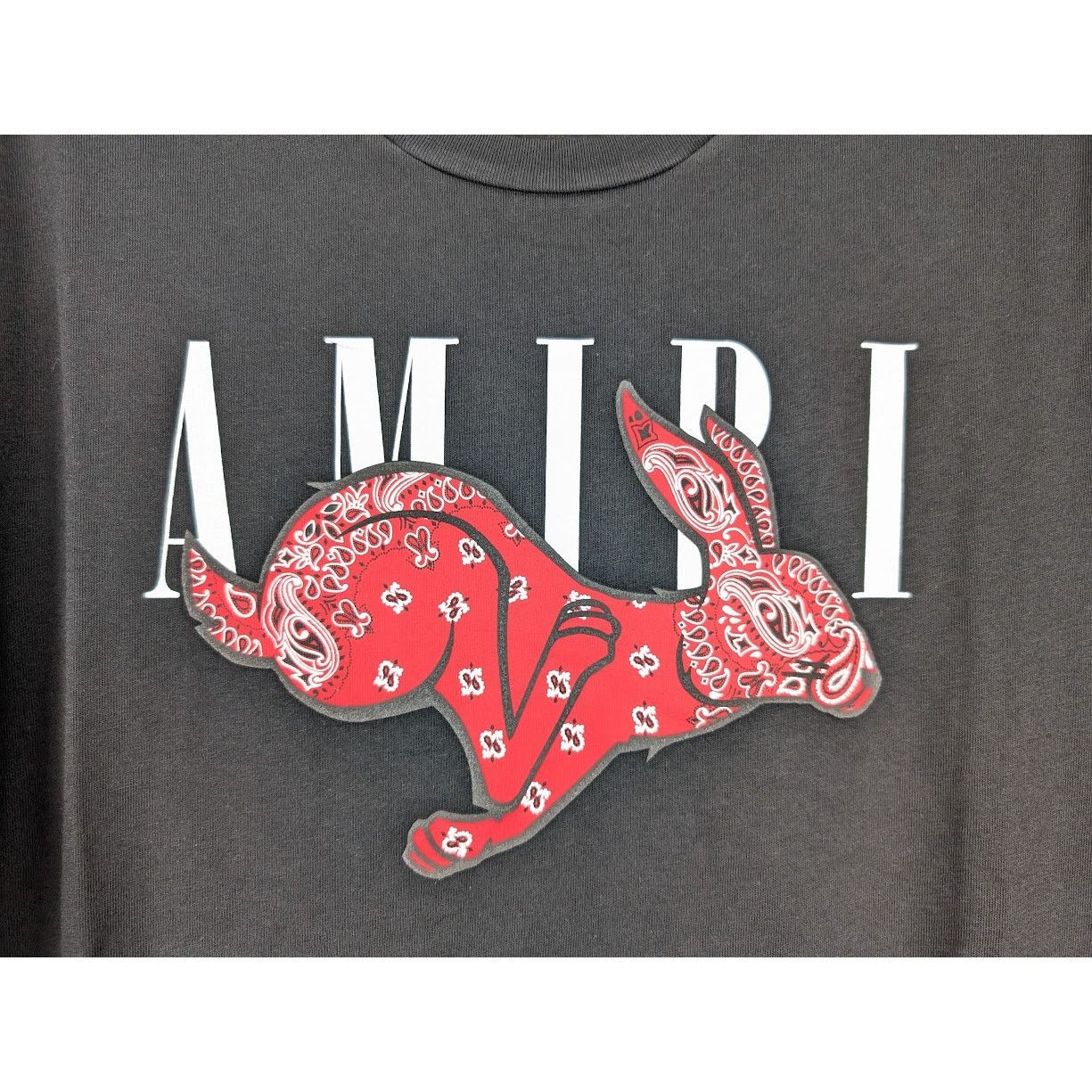 Amiri o1rshd1 CNY Rabbit Logo T-Shirt in Black Size US M / EU 48-50 / 2 - 6 Thumbnail