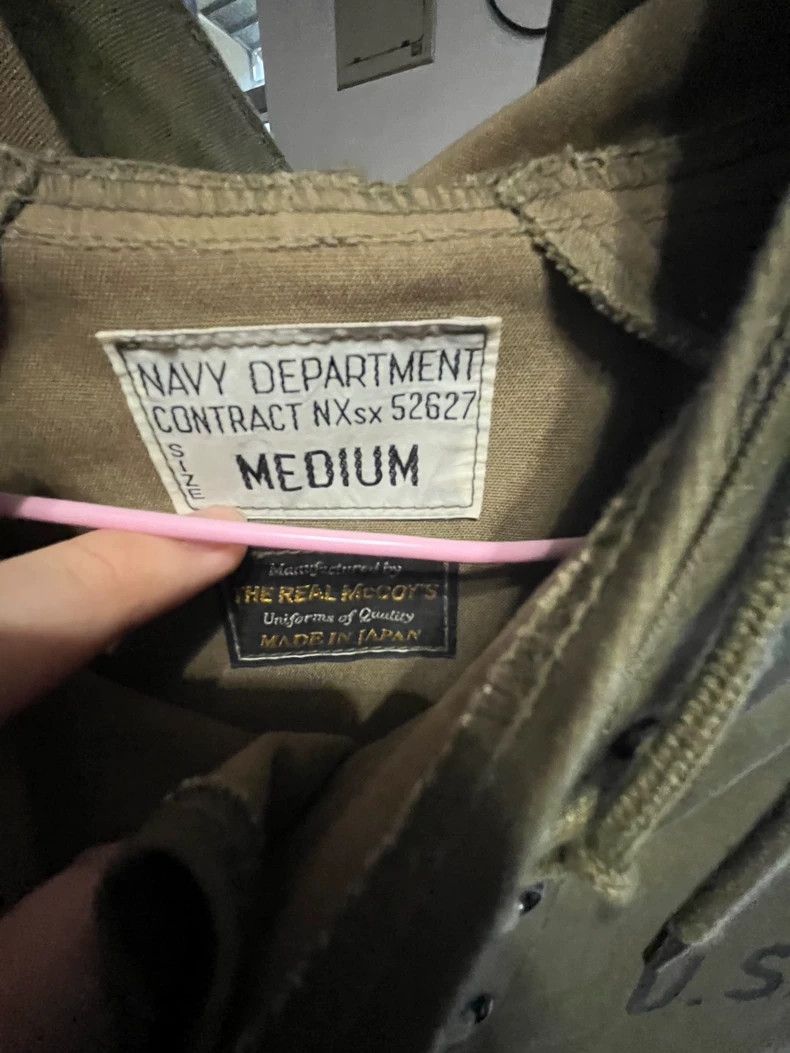 The Real McCoy's The Real McCoys Wet Weather Parka, Military, Amachi Twill, Size US M / EU 48-50 / 2 - 2 Thumbnail