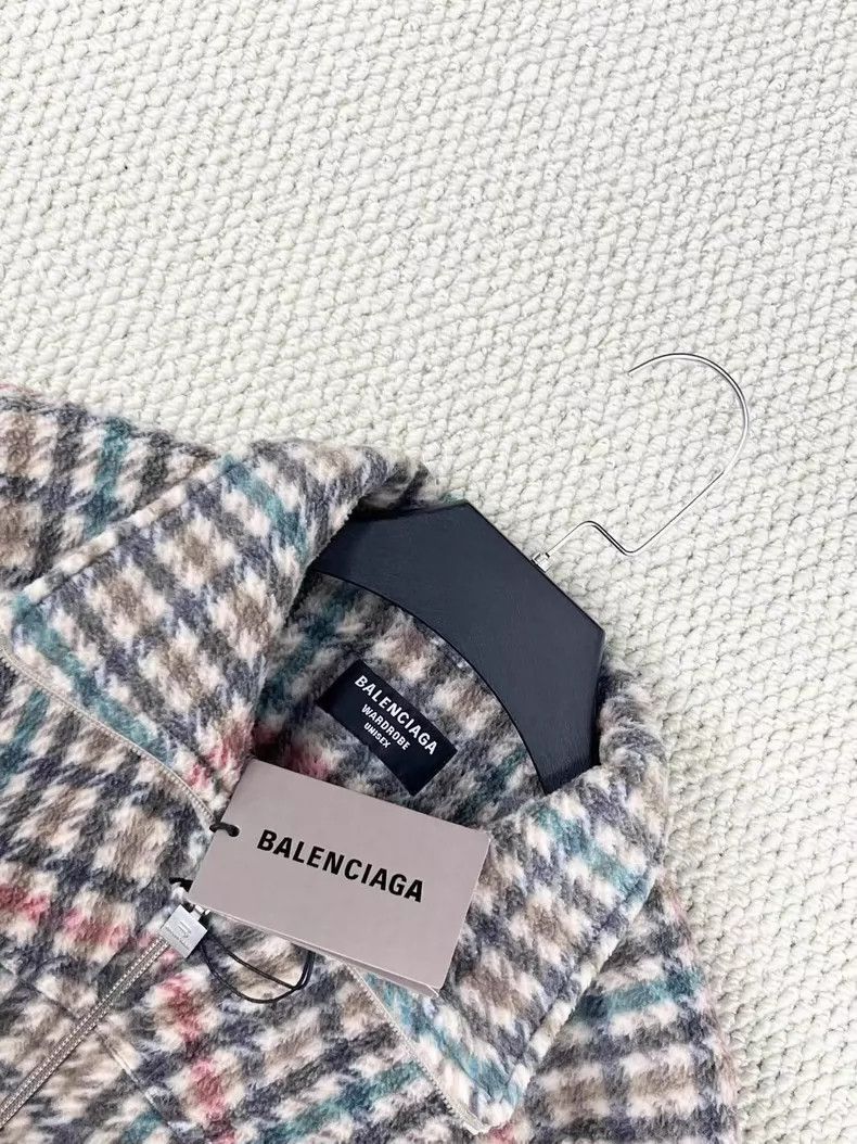 Balenciaga Balenciaga Full-printed color matching plaid houndstooth e Size US S / EU 44-46 / 1 - 3 Thumbnail