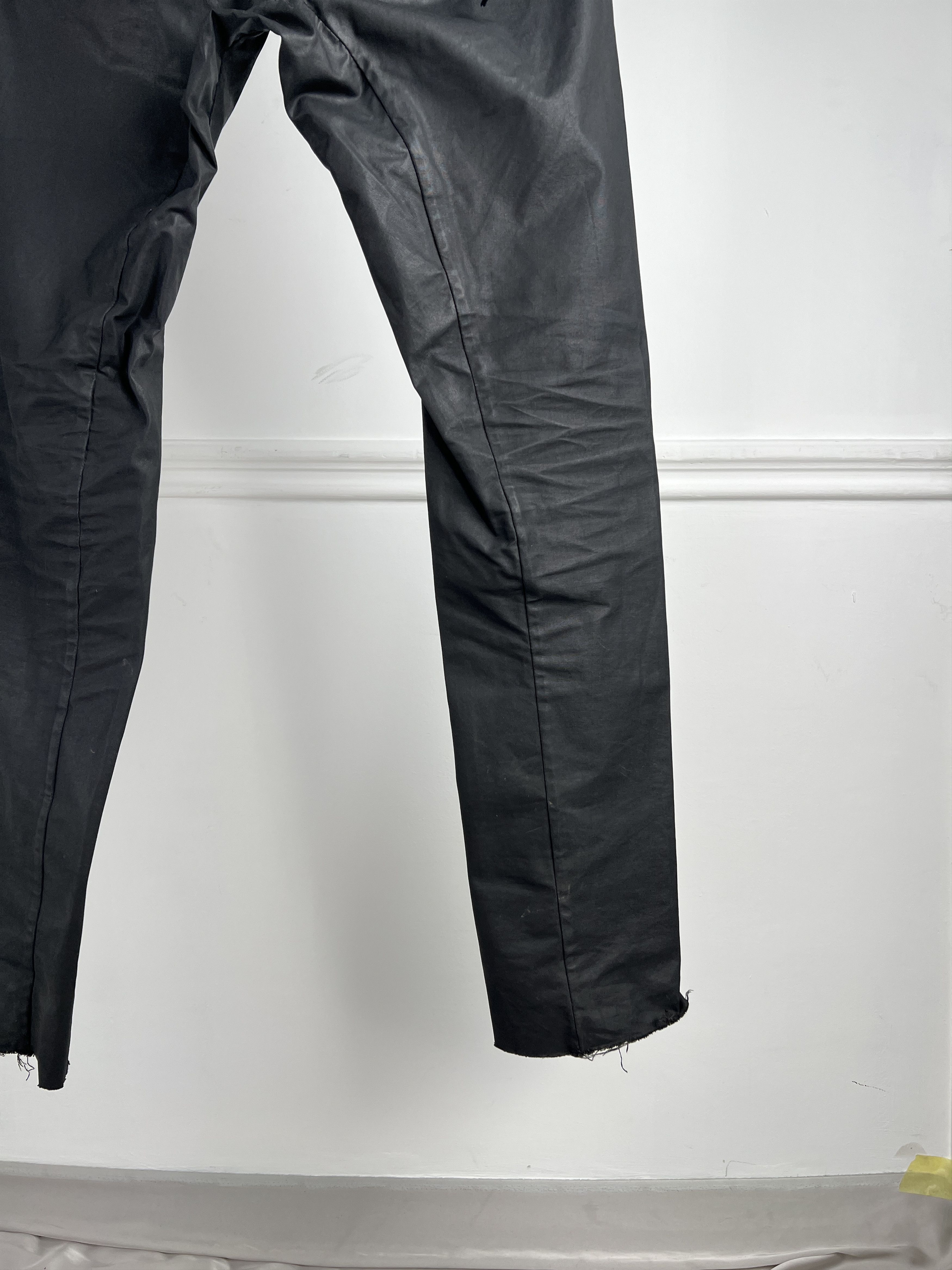 Waxed black Boris Bidjan Saberi pants
