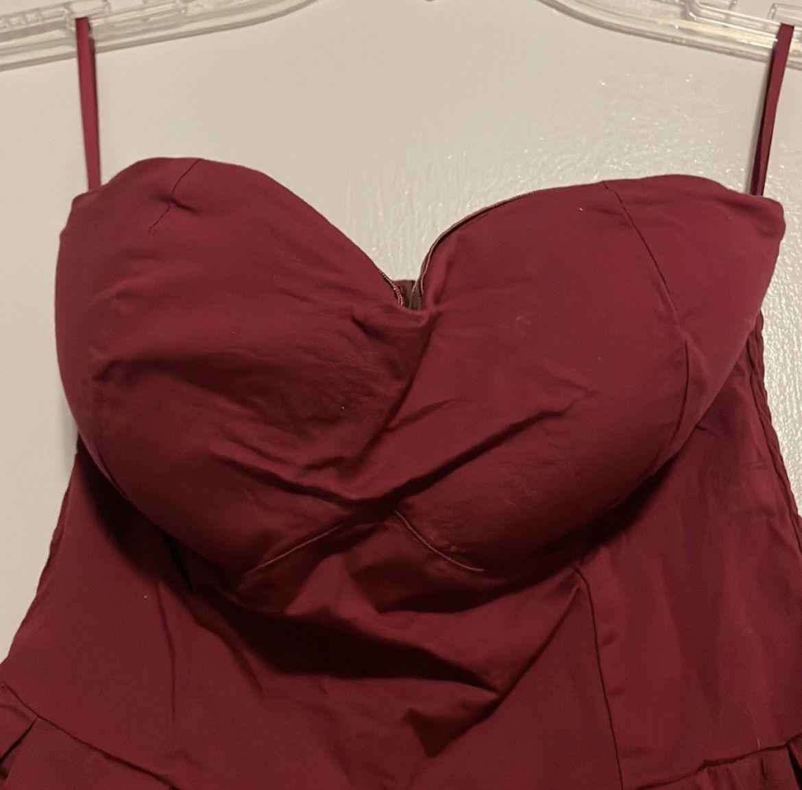 rue21 Rue21 Red Strapless Dress Size M / US 6-8 / IT 42-44 - 2 Thumbnail