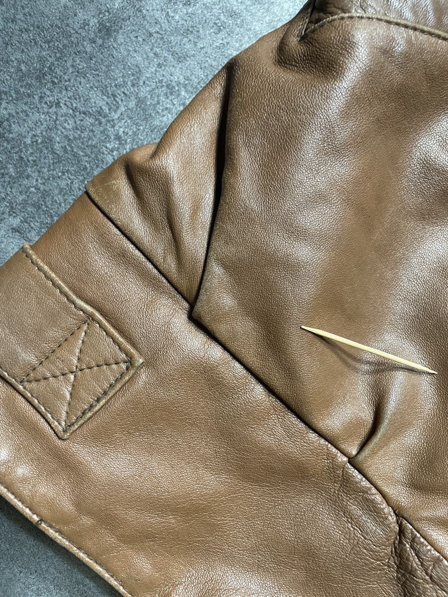 Vintage 🔥Offers🔥Vintage Y2K Real Genuine Leather Jacket Thick Rare Size XXL / US 16-18 / IT 52-54 - 14 Thumbnail