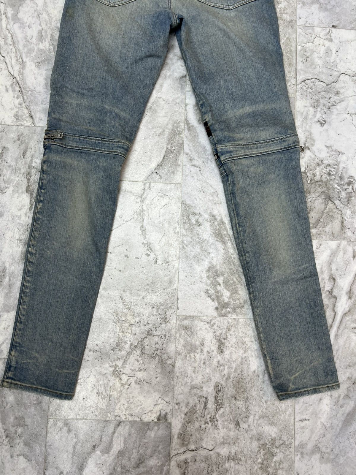 Amiri Amiri Plaid Jeans in Clay Indigo/ Orange Color Wave Size US 33 - 3 Thumbnail
