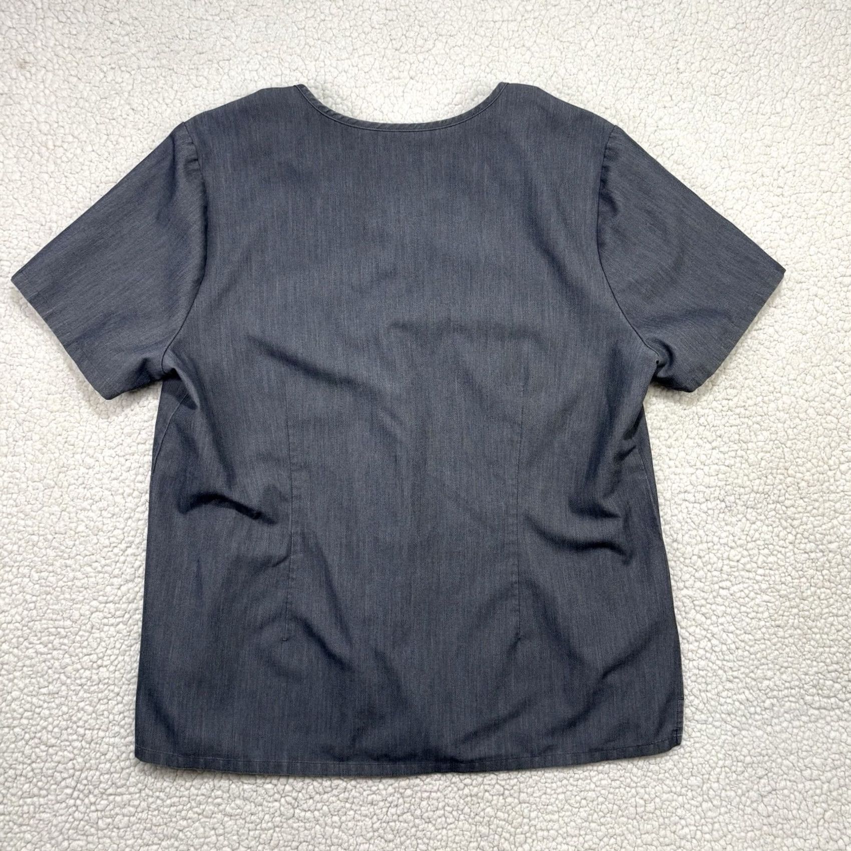 Vintage FIGS Graphite Scrub Top & Livingston Pants Teal Womens XL Shirt Pants Women Solid Polyester Gray Graphite XL Womens Size XL / US 12-14 / IT 48-50 - 7 Thumbnail
