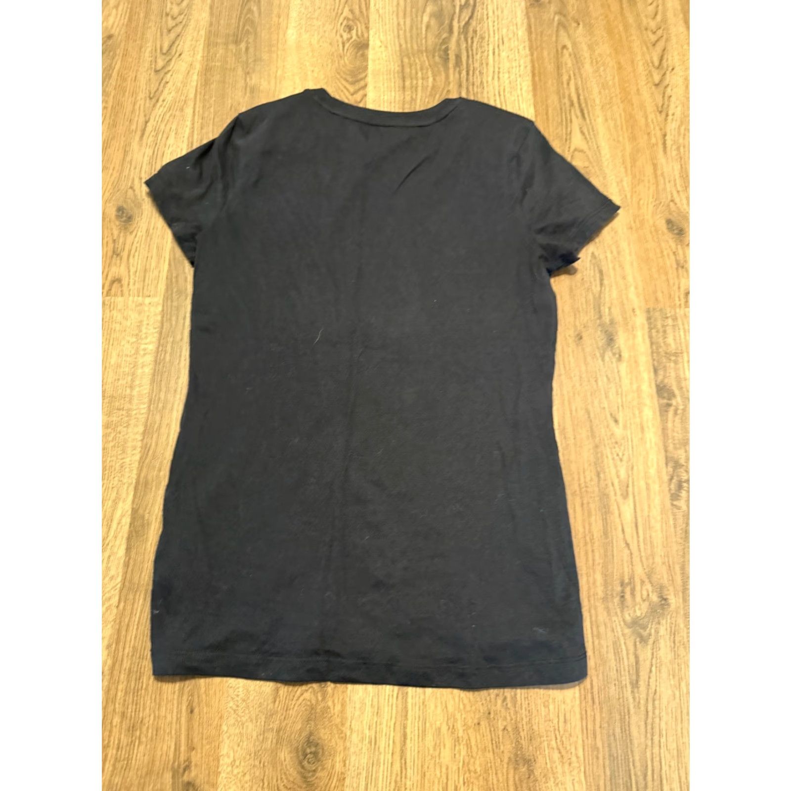 Vintage Aero Polo Shirt Women's Medium Black Gems Short Sleeve Classic Crew Shirt Size M / US 6-8 / IT 42-44 - 2 Thumbnail