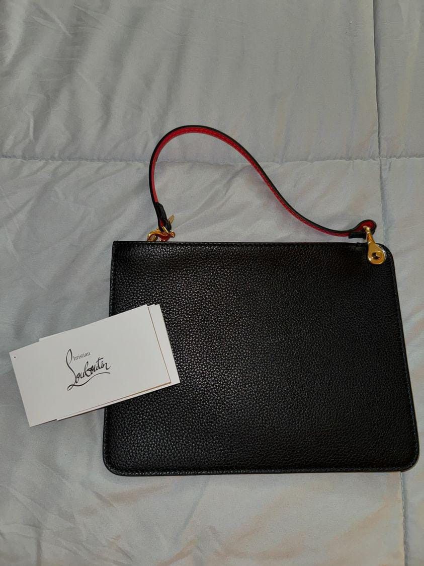 Christian Louboutin Calfskin Tote Bag in Black Size ONE SIZE - 6 Thumbnail