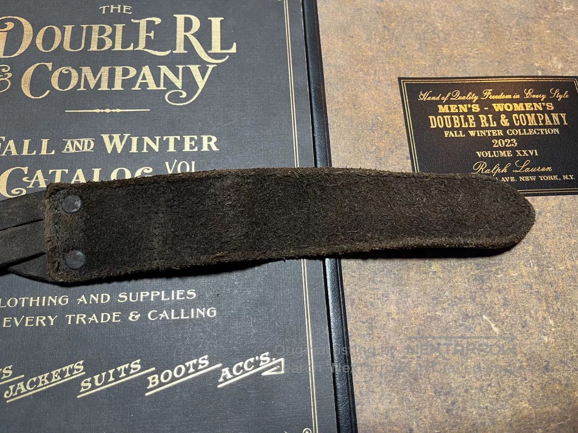 RRL Ralph Lauren rrl woven leather belt by ralph lauren. Size ONE SIZE - 8 Thumbnail