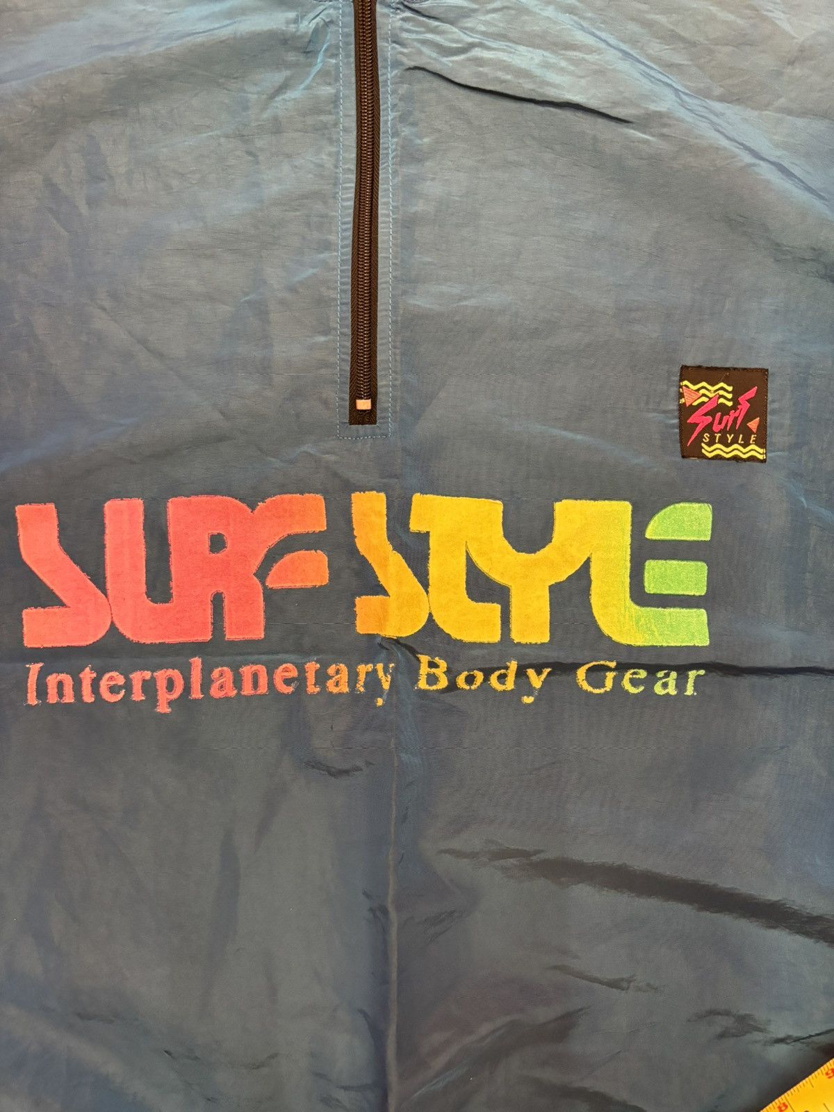 Vintage ***FINAL DROP***RARE 90s SURF STYLE OVERSIZED WINDBREAKER OS Size US XXL / EU 58 / 5 - 3 Thumbnail