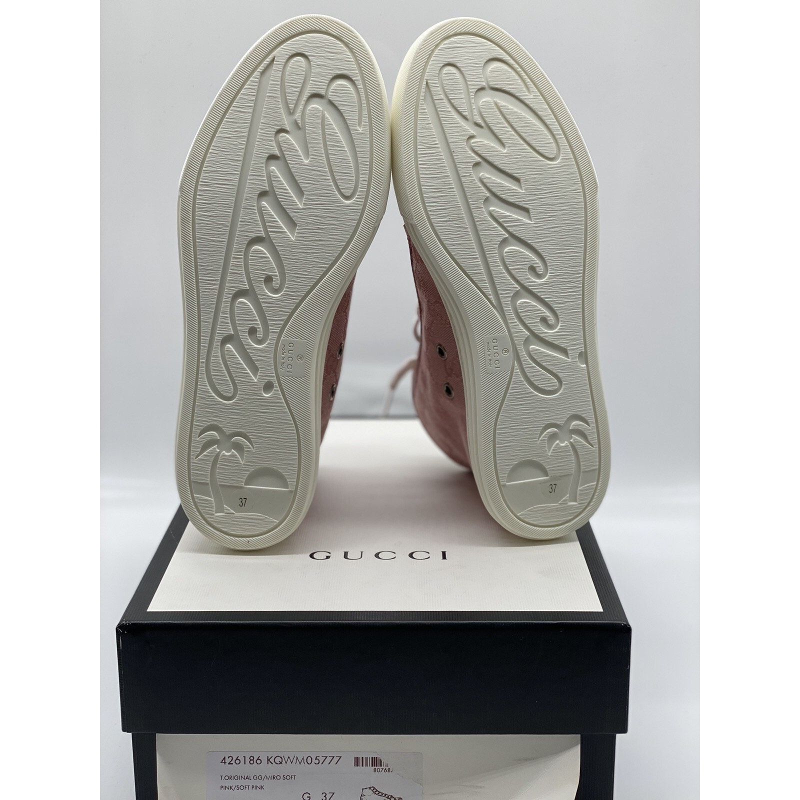 Gucci Gucci GG Canvas “Soft Pink” High-Top Sneakers Size 7.5 US Size US 7.5 / IT 37.5 - 10 Thumbnail