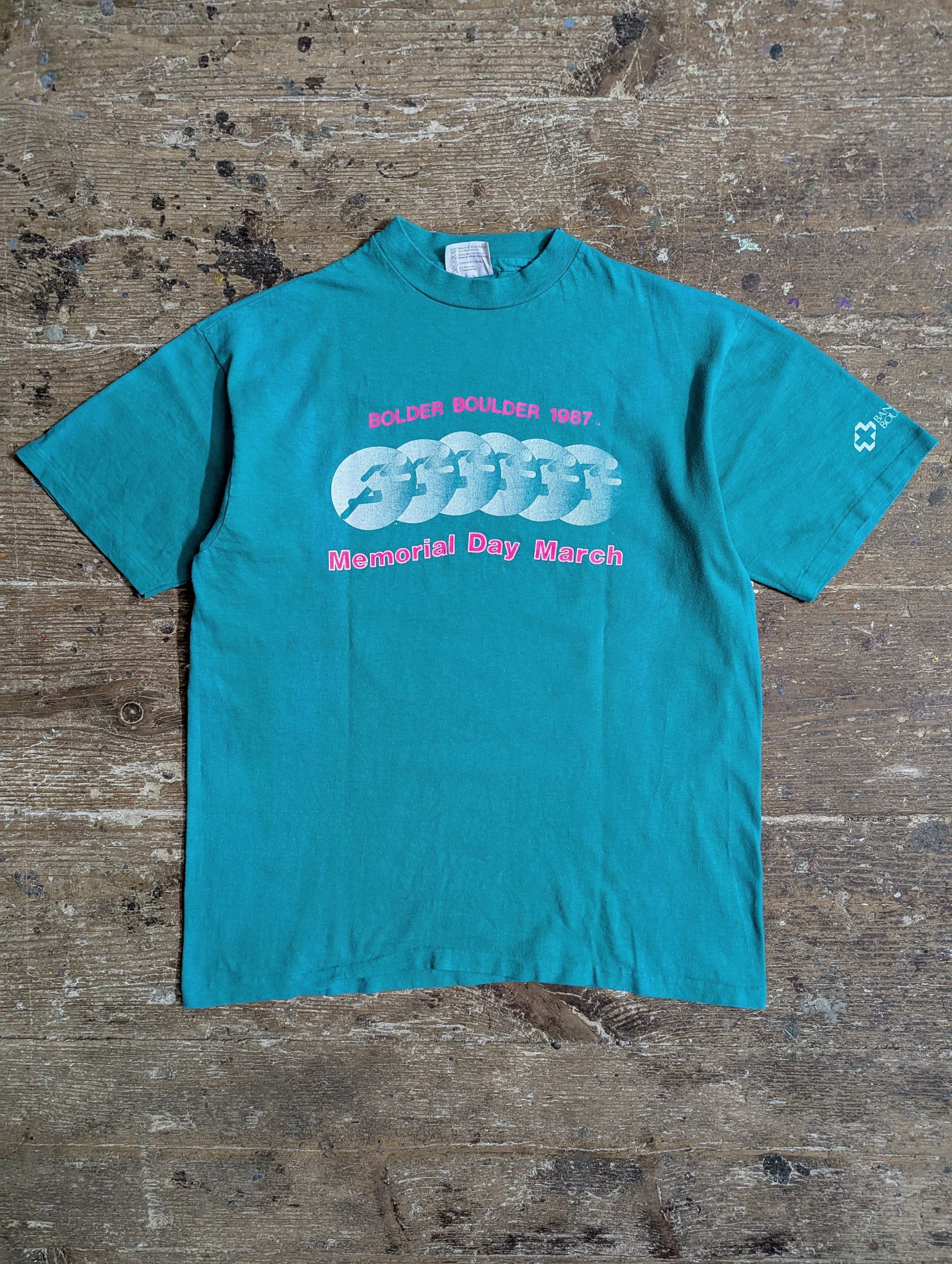 Vintage 1987 Bolder Boulder Memorial Day T Shirt Size US M / EU 48-50 / 2 - 2 Thumbnail