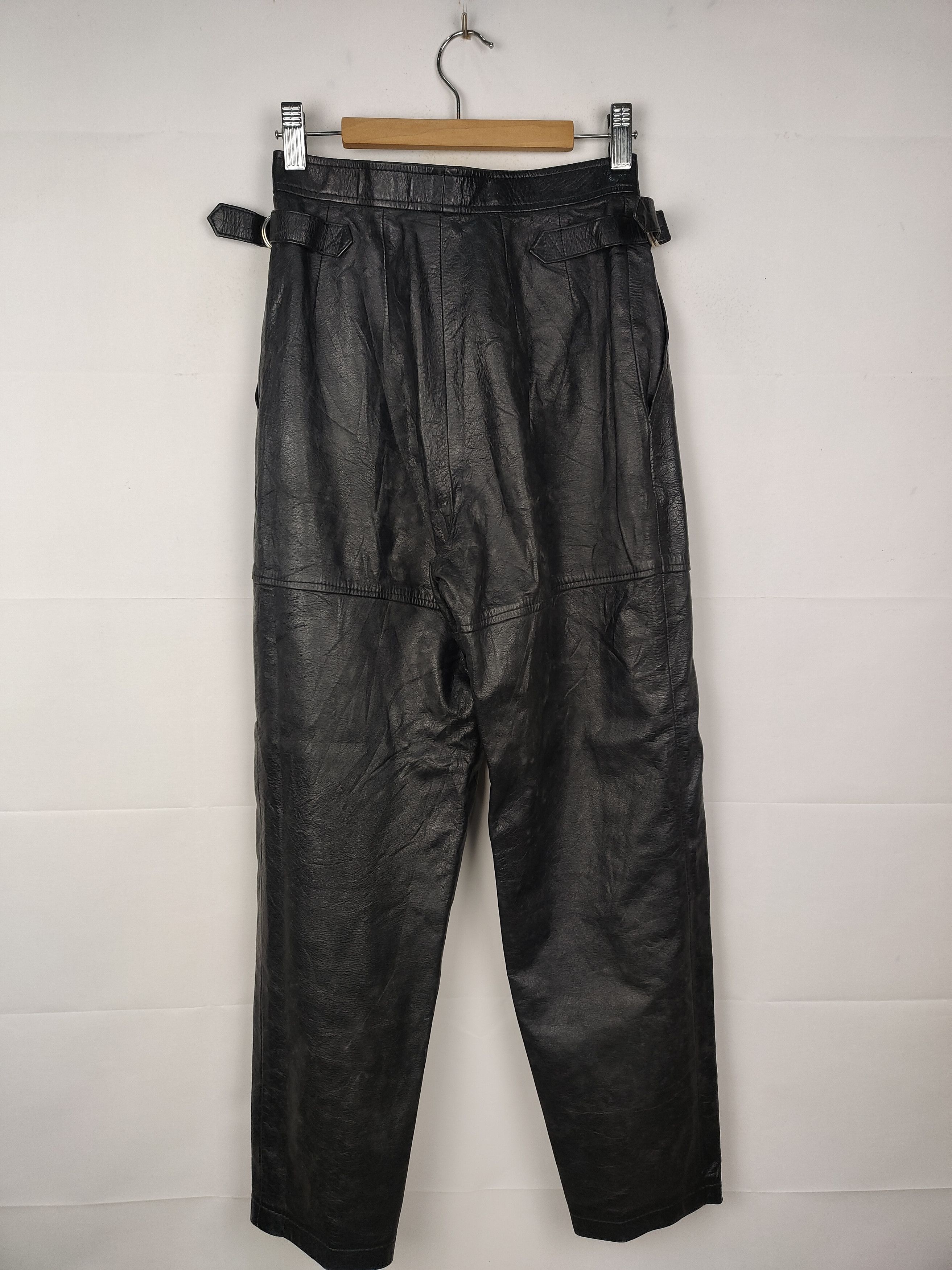 Japanese Brand Ba-tsu Laboratory All Fashion Art Leather pant Size 24" / US 00 / IT 34 - 4 Thumbnail