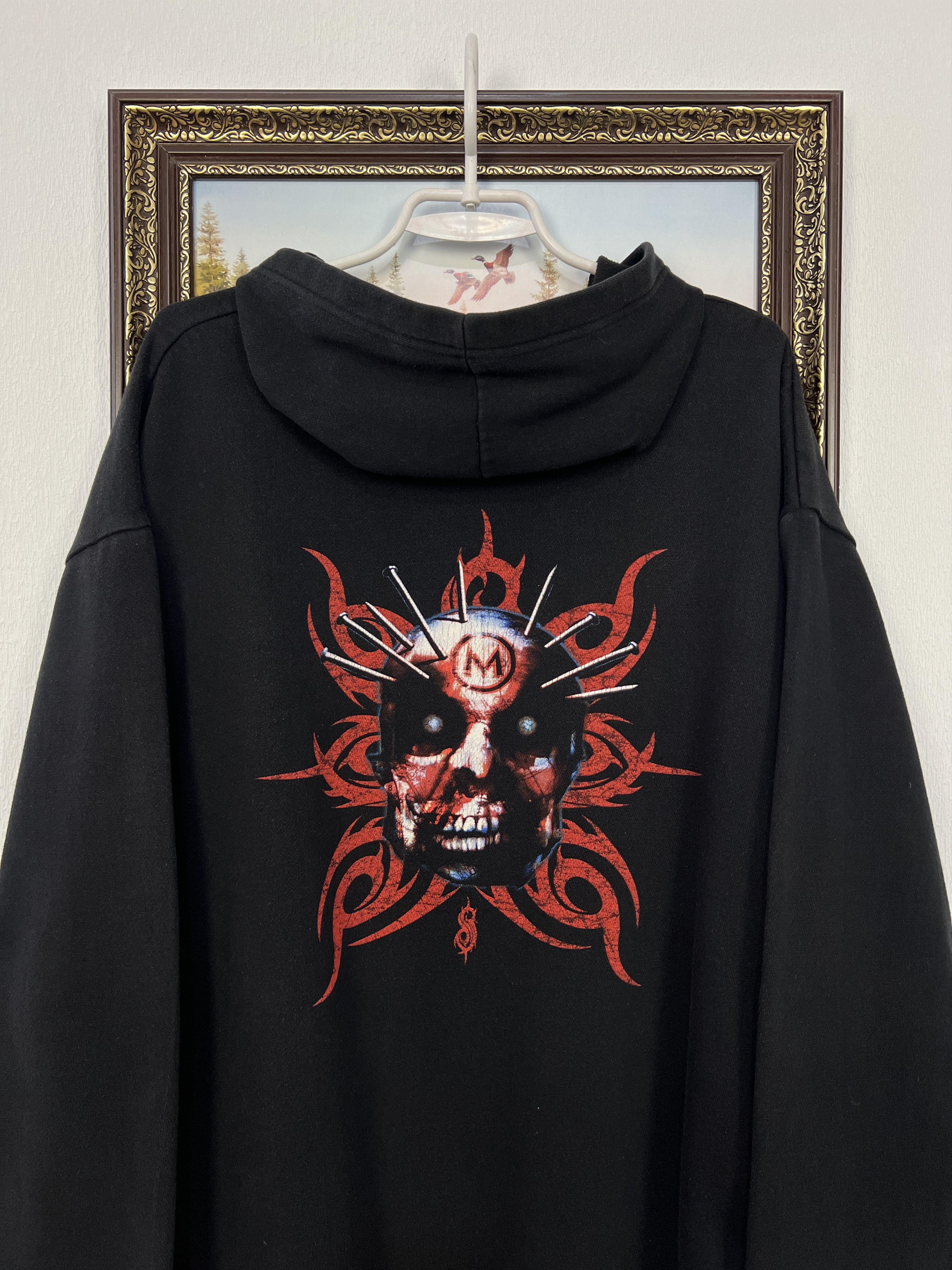 Vintage Vintage Slipknot Iowa Over Print Band Hoodie Jacket Mens Size US L / EU 52-54 / 3 - 12 Thumbnail