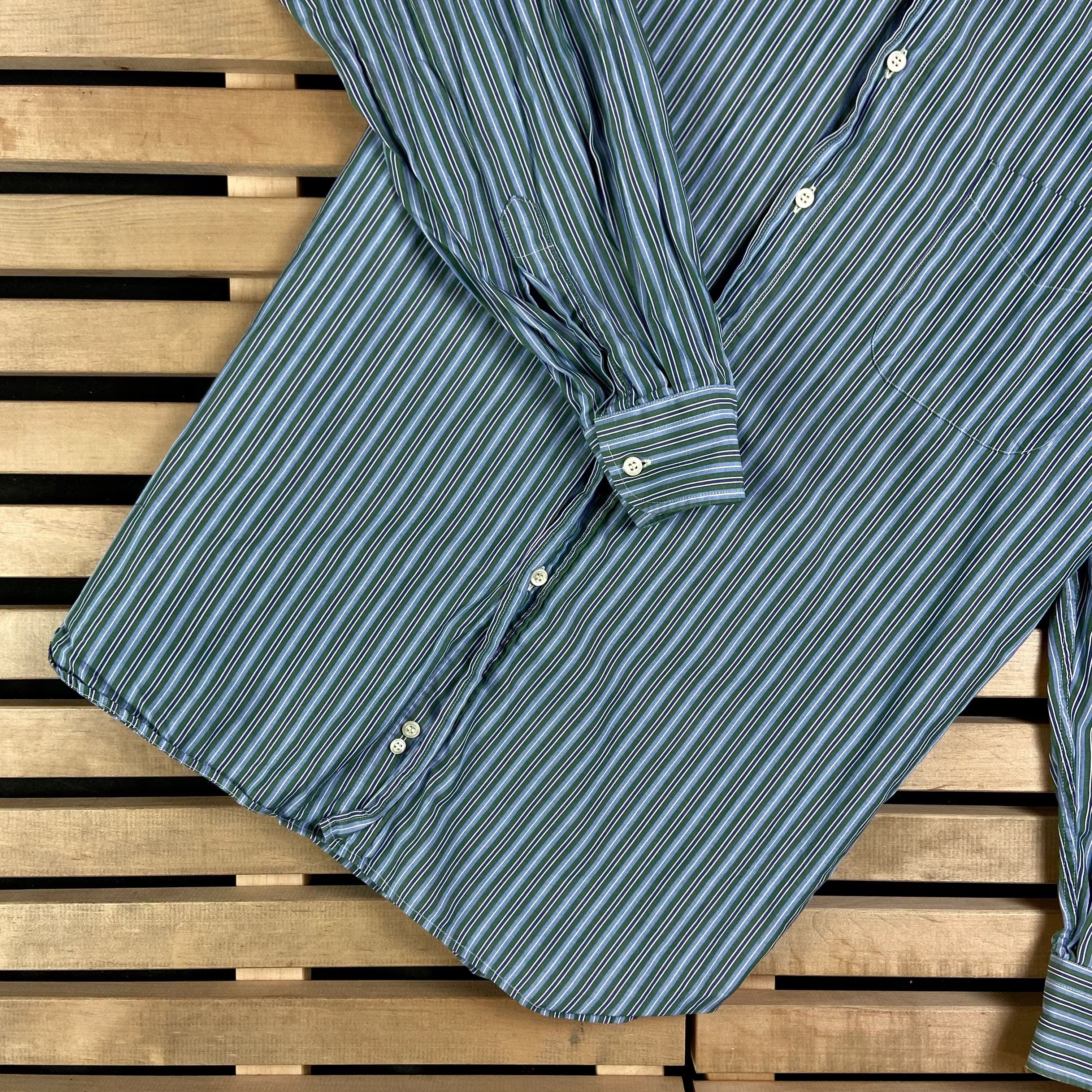 Burberry × Vintage Mens Shirt Long Sleeve Burberry London Size 42 Size US XL / EU 56 / 4 - 3 Thumbnail