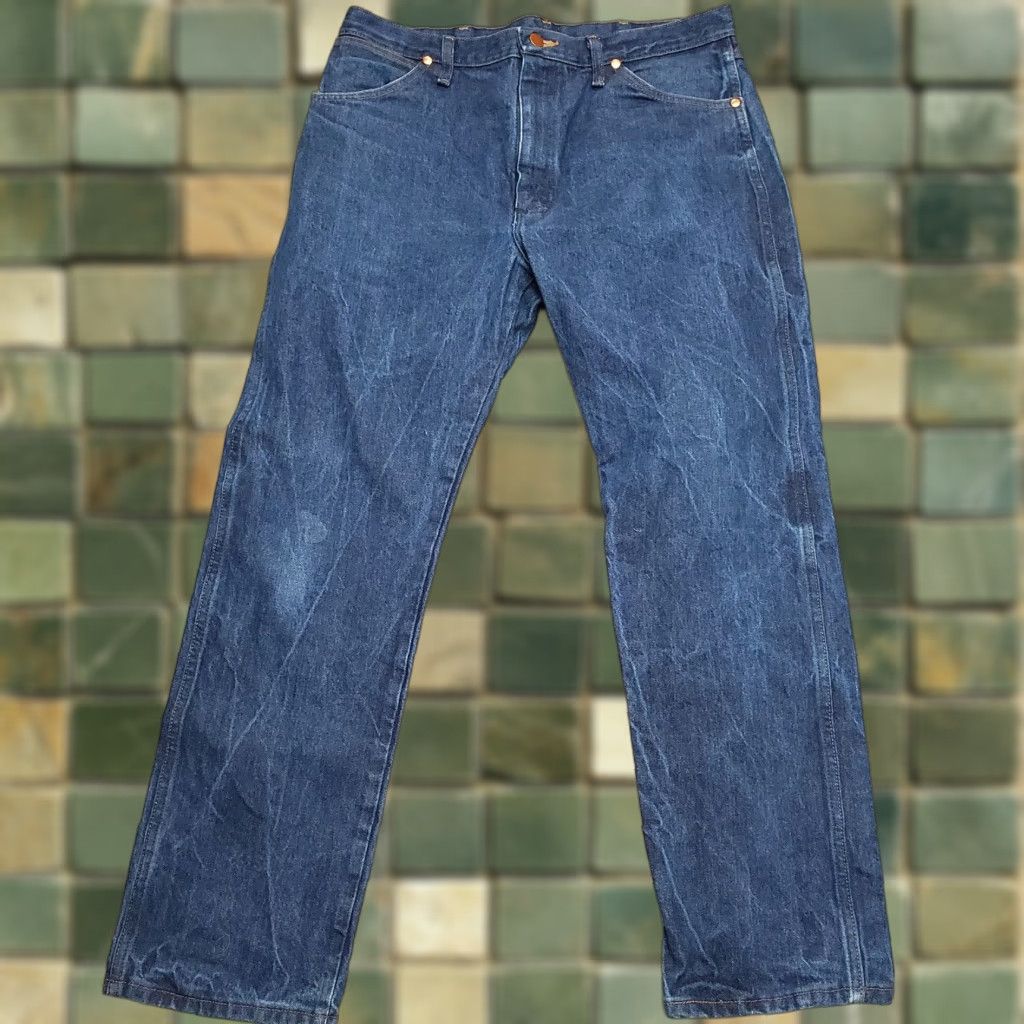 Wrangler VINTAGE Wrangler Jeans Men 36x30 Blue Denim Pants 13MWZ Western Cowboy Pants Jeans Size US 36 / EU 52 - 1 Thumbnail