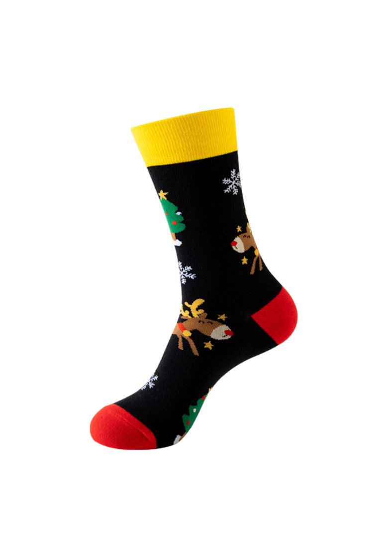 Other Set of 5 Pairs Christmas Theme Pattern Cozy Socks (One Size) Size ONE SIZE - 3 Thumbnail