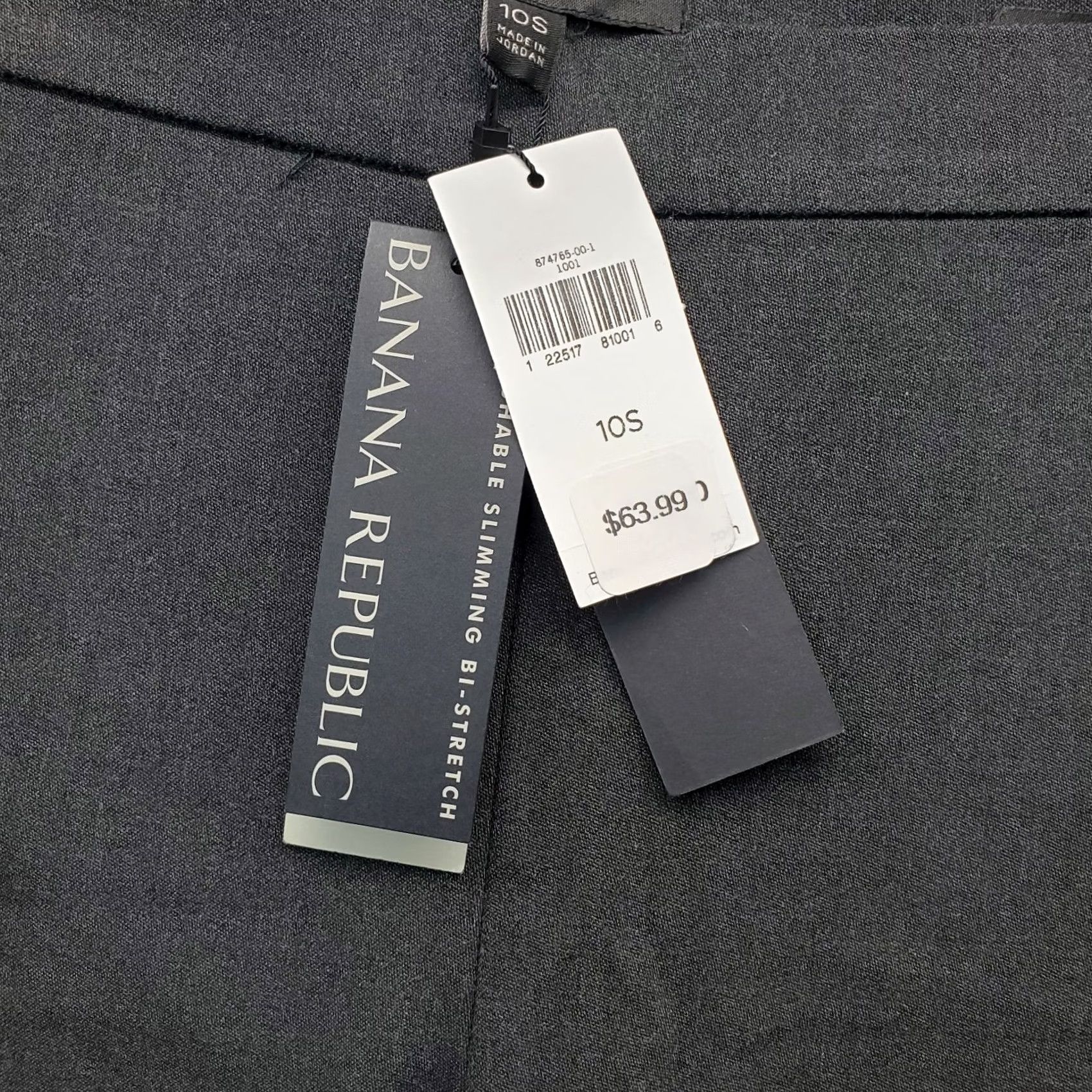 Banana Republic Banana Republic Womens Pants 10 Gray Stretch Devon Ankle Side Zip Slimming Pockets Regular 26 Inseam Straight 3-4? Size 32" / US 10 / IT 46 - 7 Thumbnail